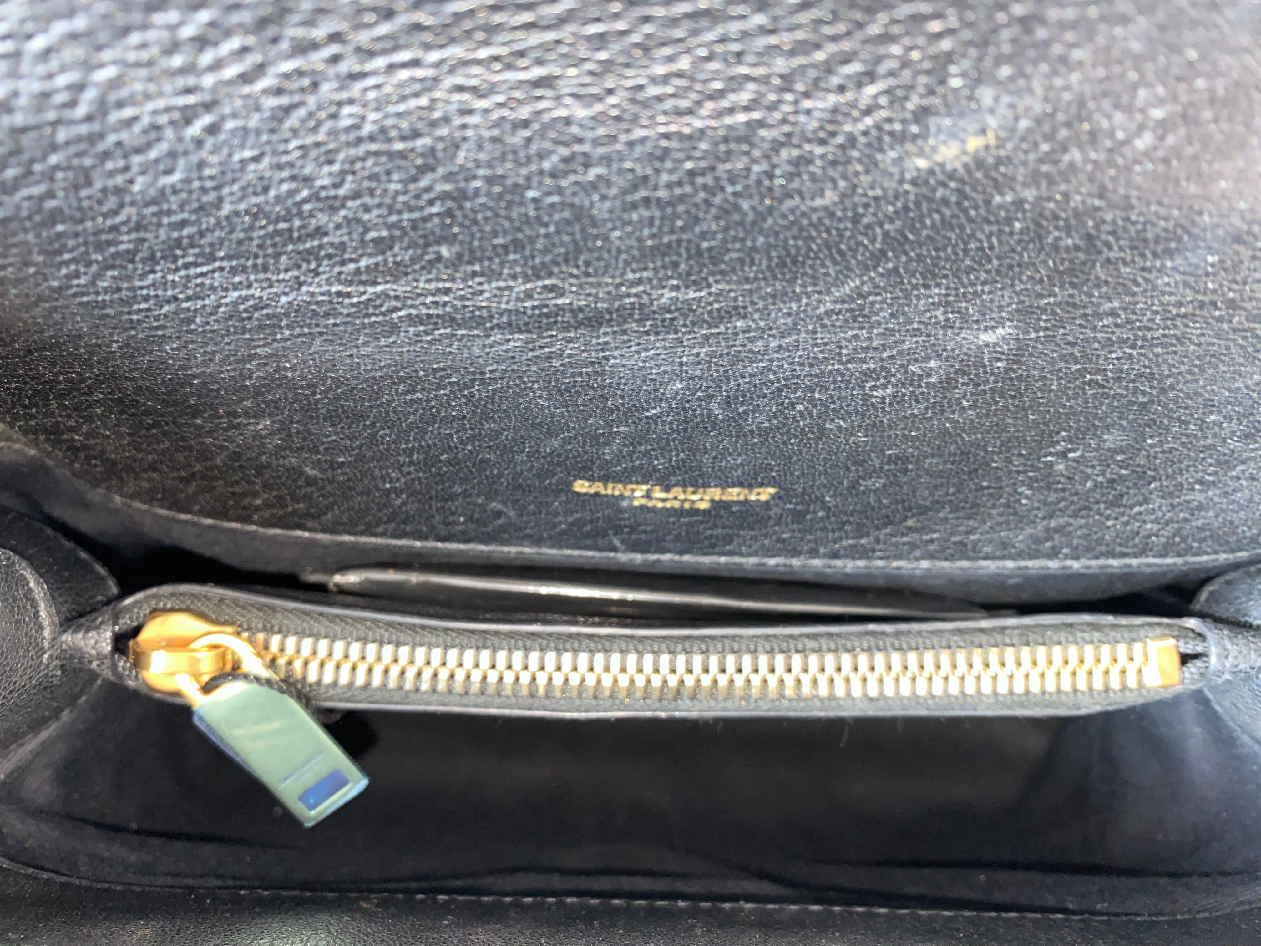YSL Black College Bag