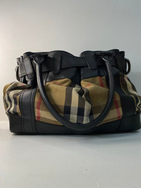 Burberry House Check Black Beaton Shoulder Bag