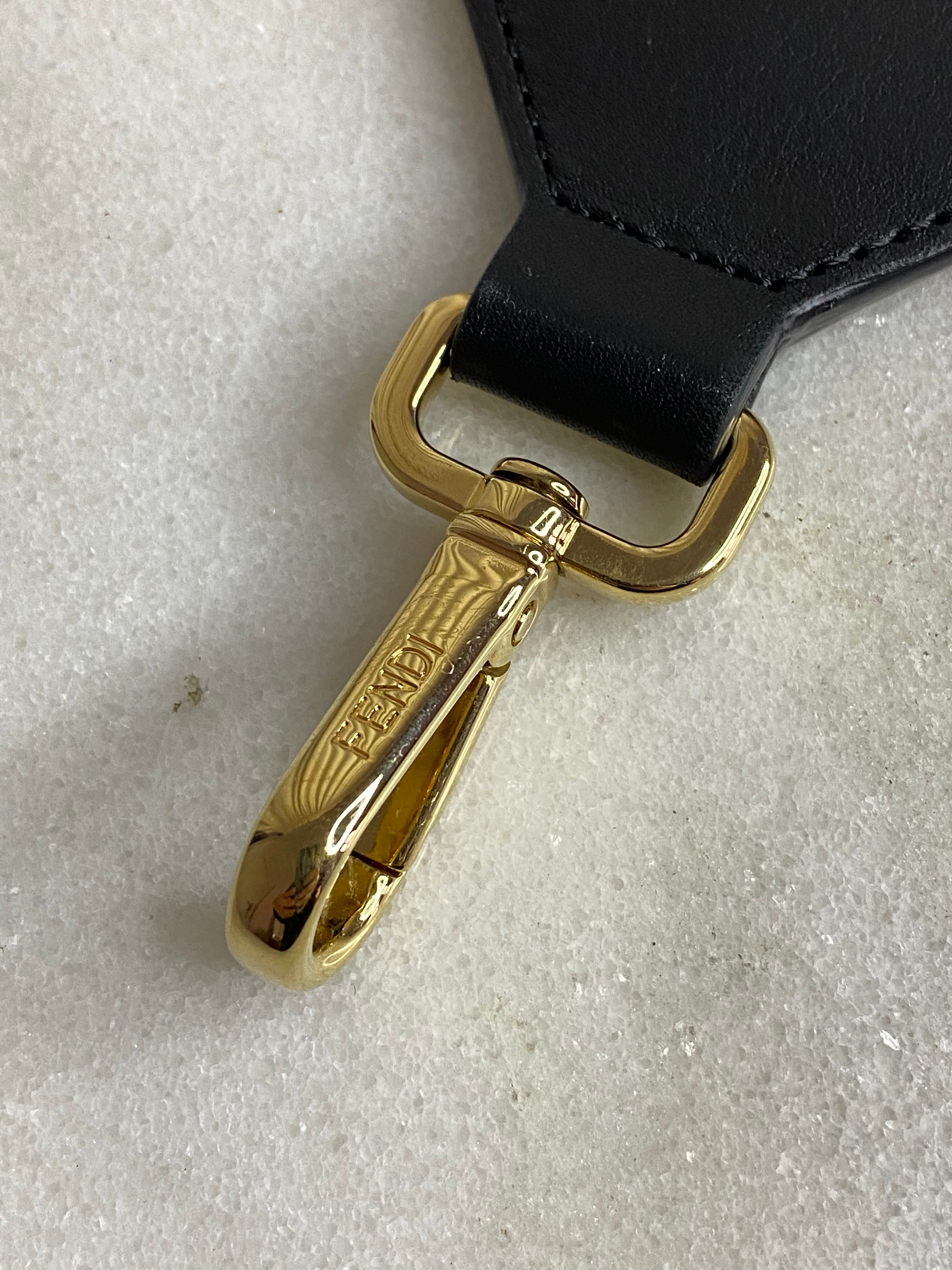 Fendi Bicolor FF Logo Bag Strap