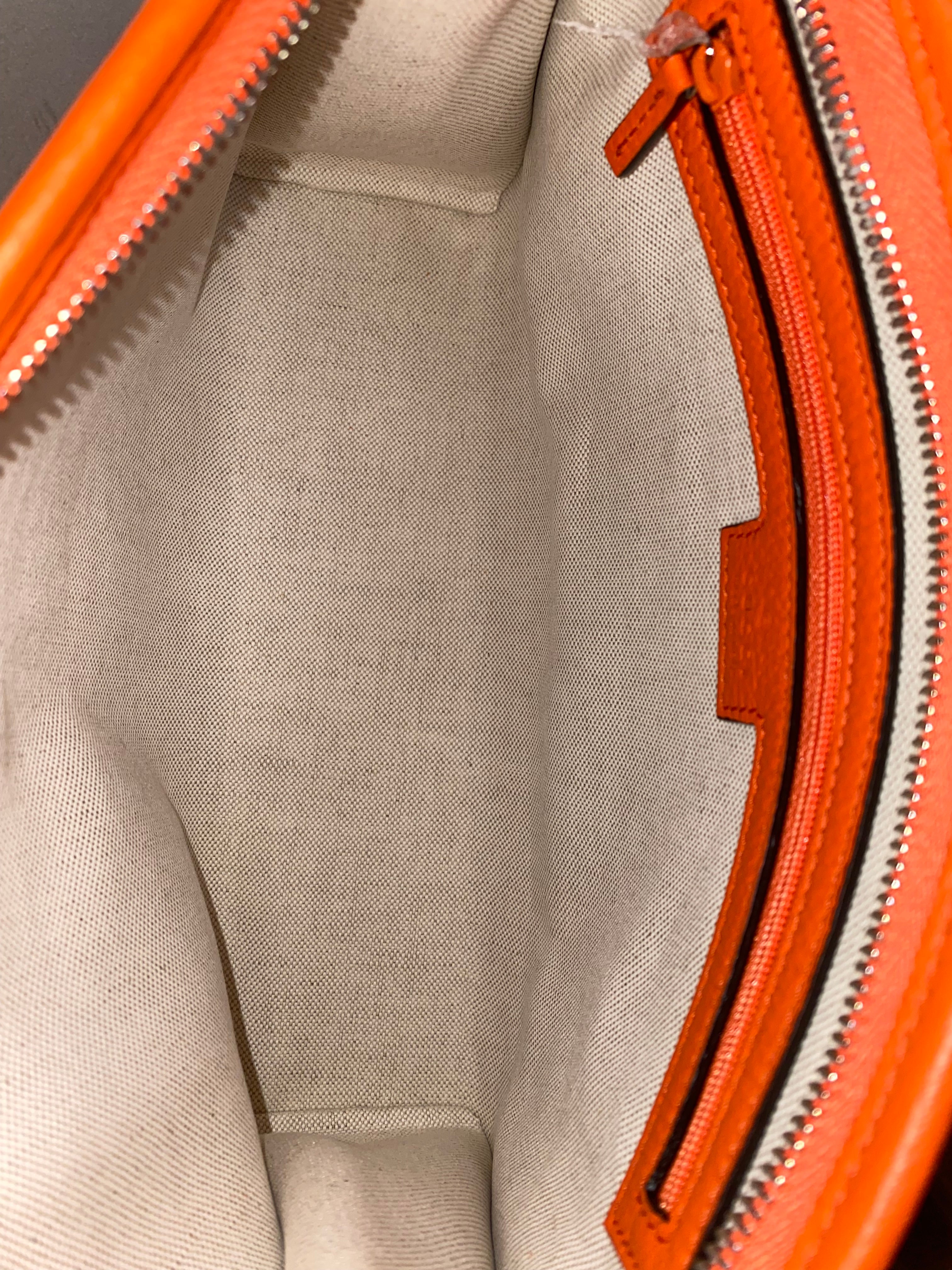 Gucci Orange GG Jumbo Zipper Pouch-Pouch-Gucci-The Closet Egypt