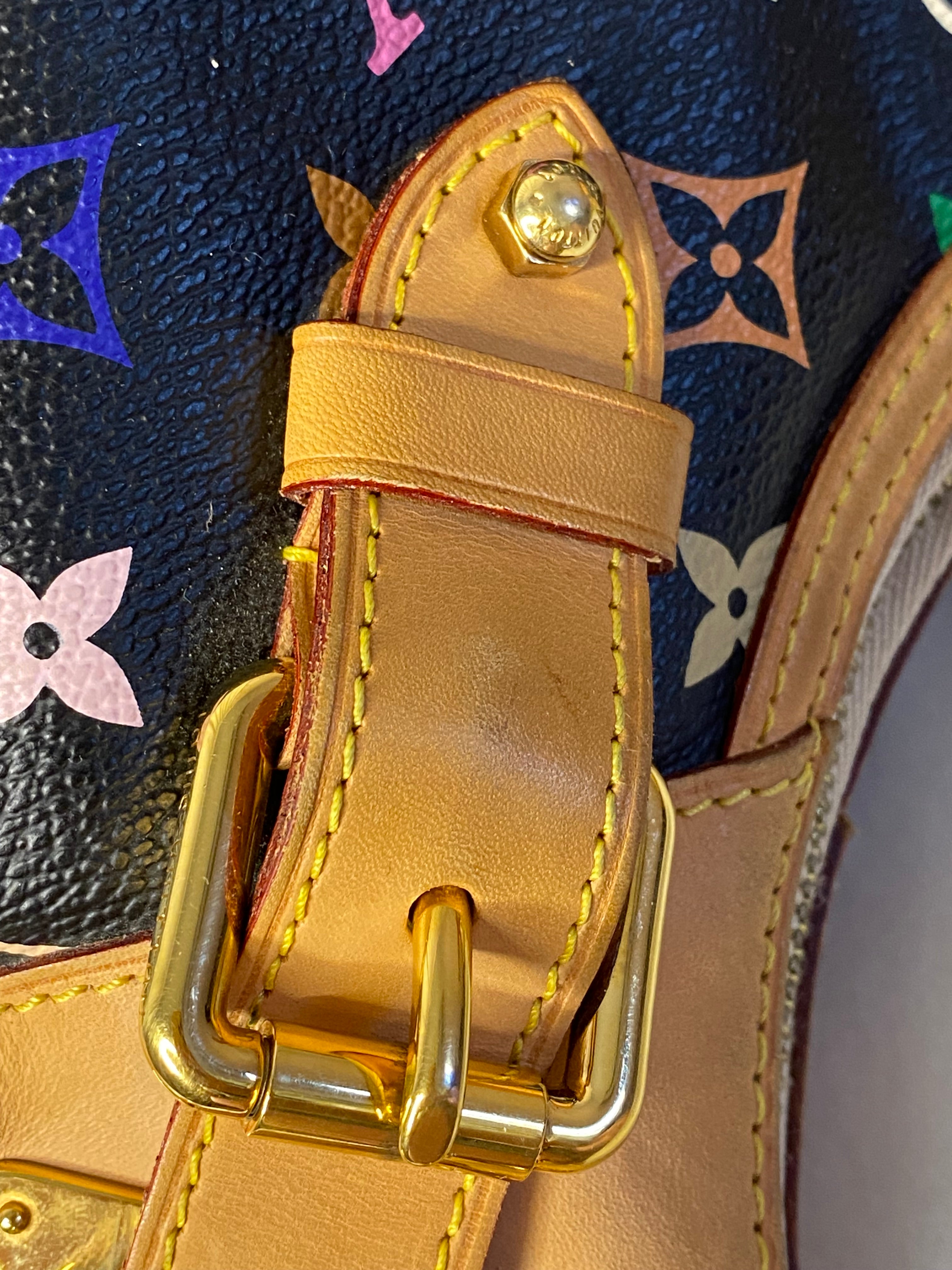 Louis Vuitton Black Multicolor Monogram Claudia Shoulder Bag