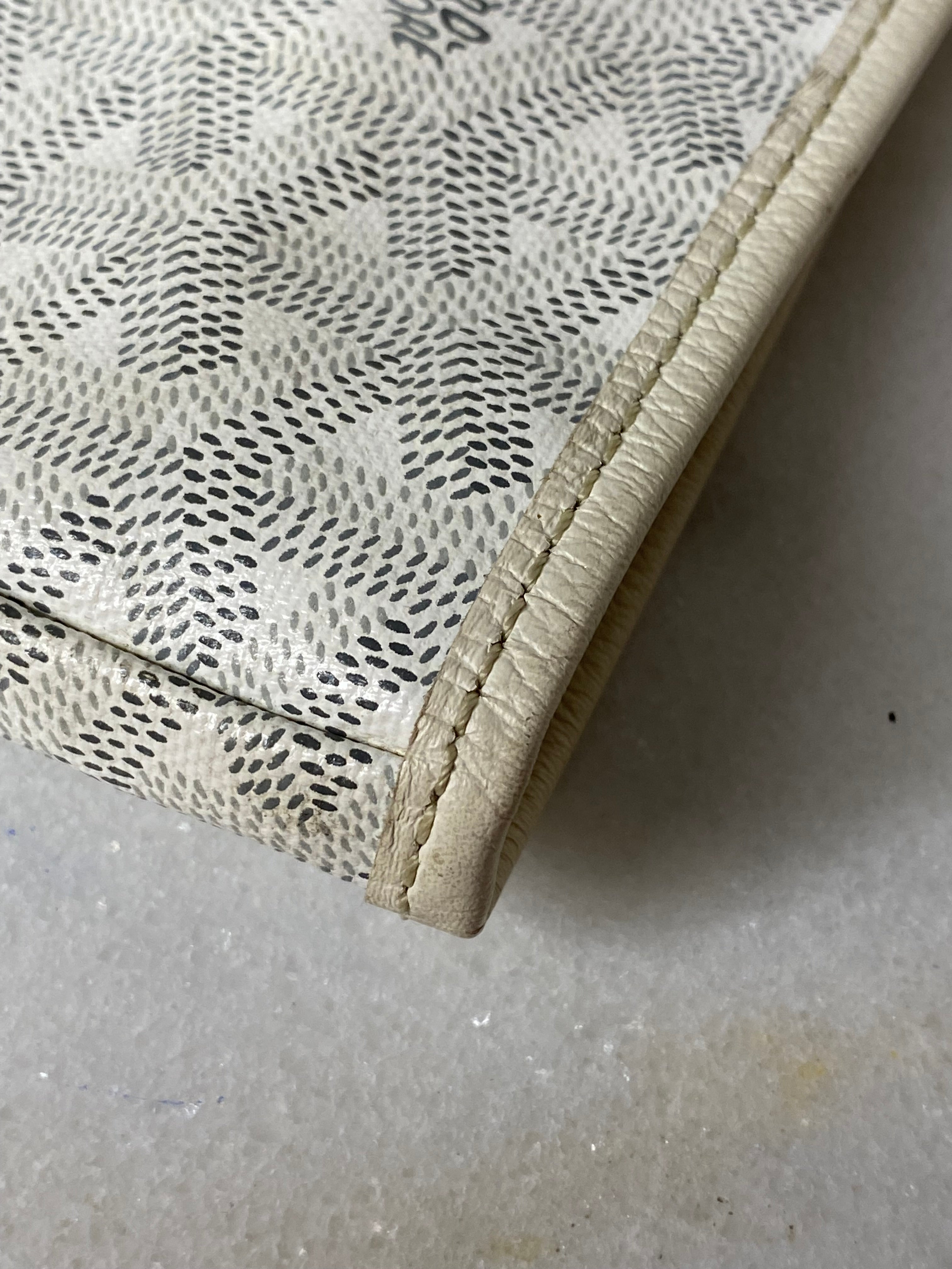 Goyard White Goyardine Saint Louis PM Bag W/ Pouch-handbag-Goyard-The Closet Egypt