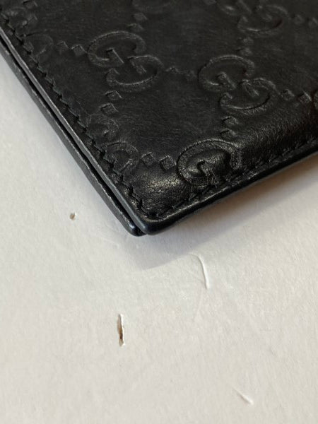 Gucci Black GG Print Passport Cover