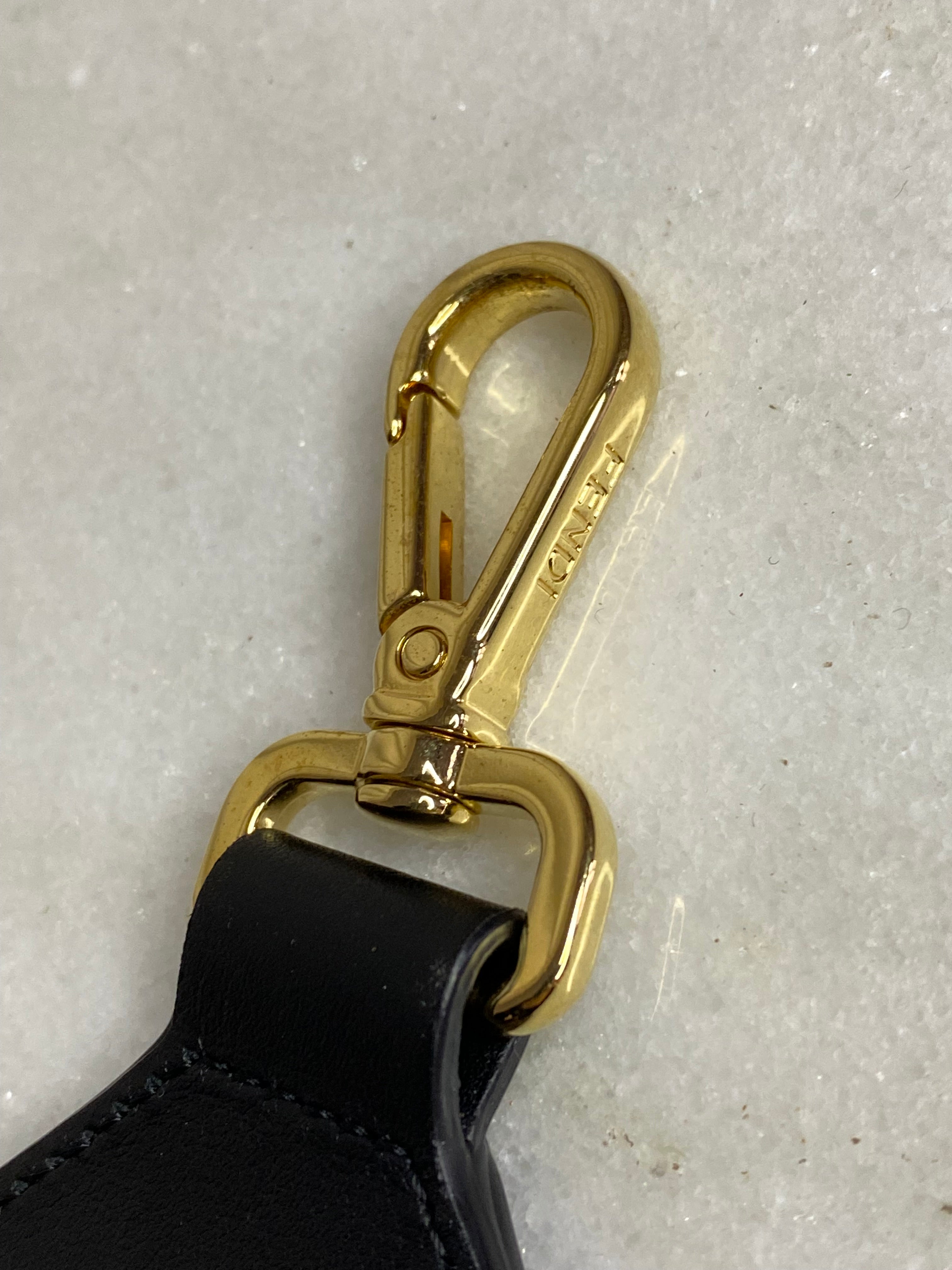Fendi Bicolor FF Logo Bag Strap