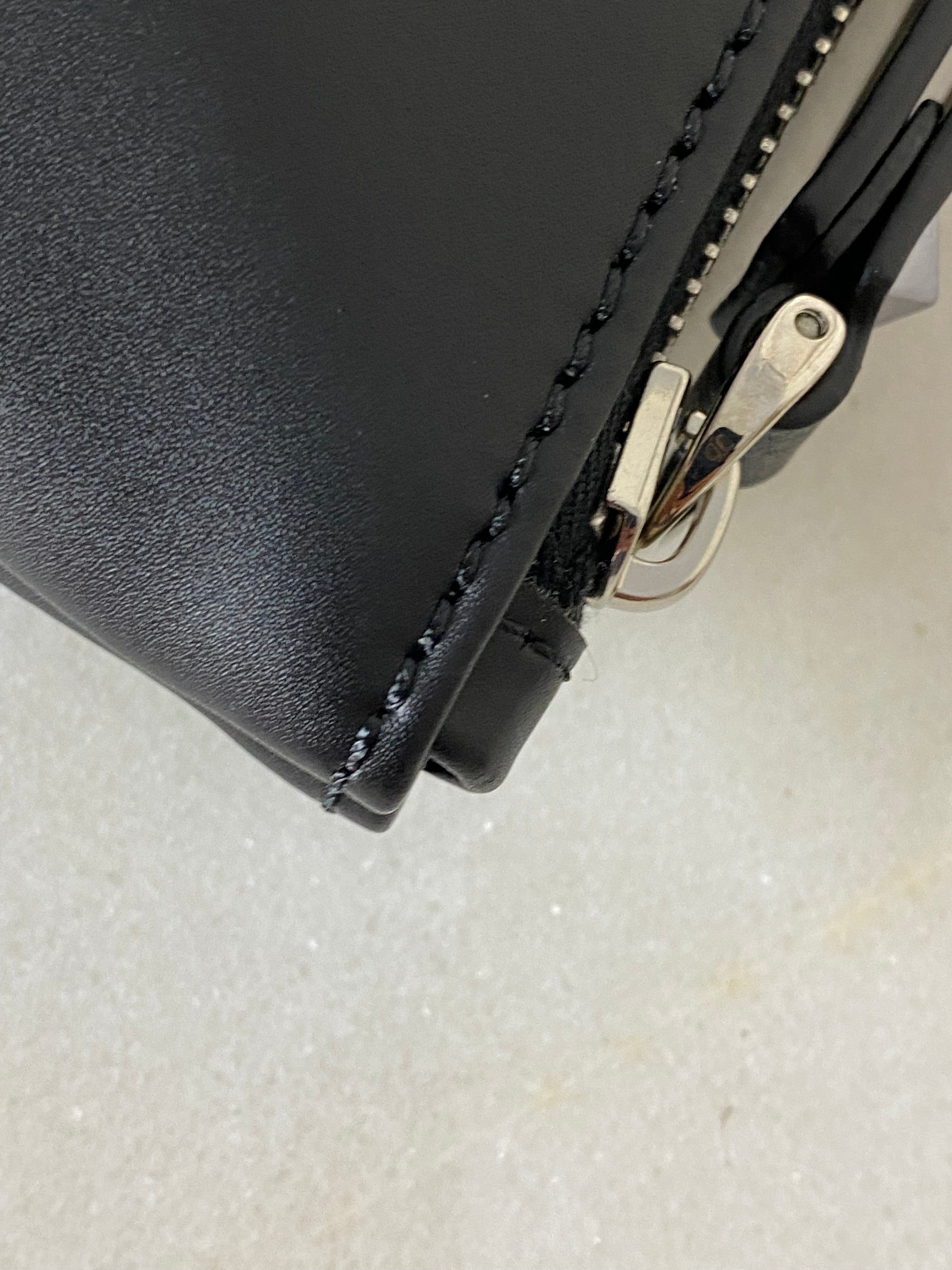 Valentino Black VLTN Logo Clutch