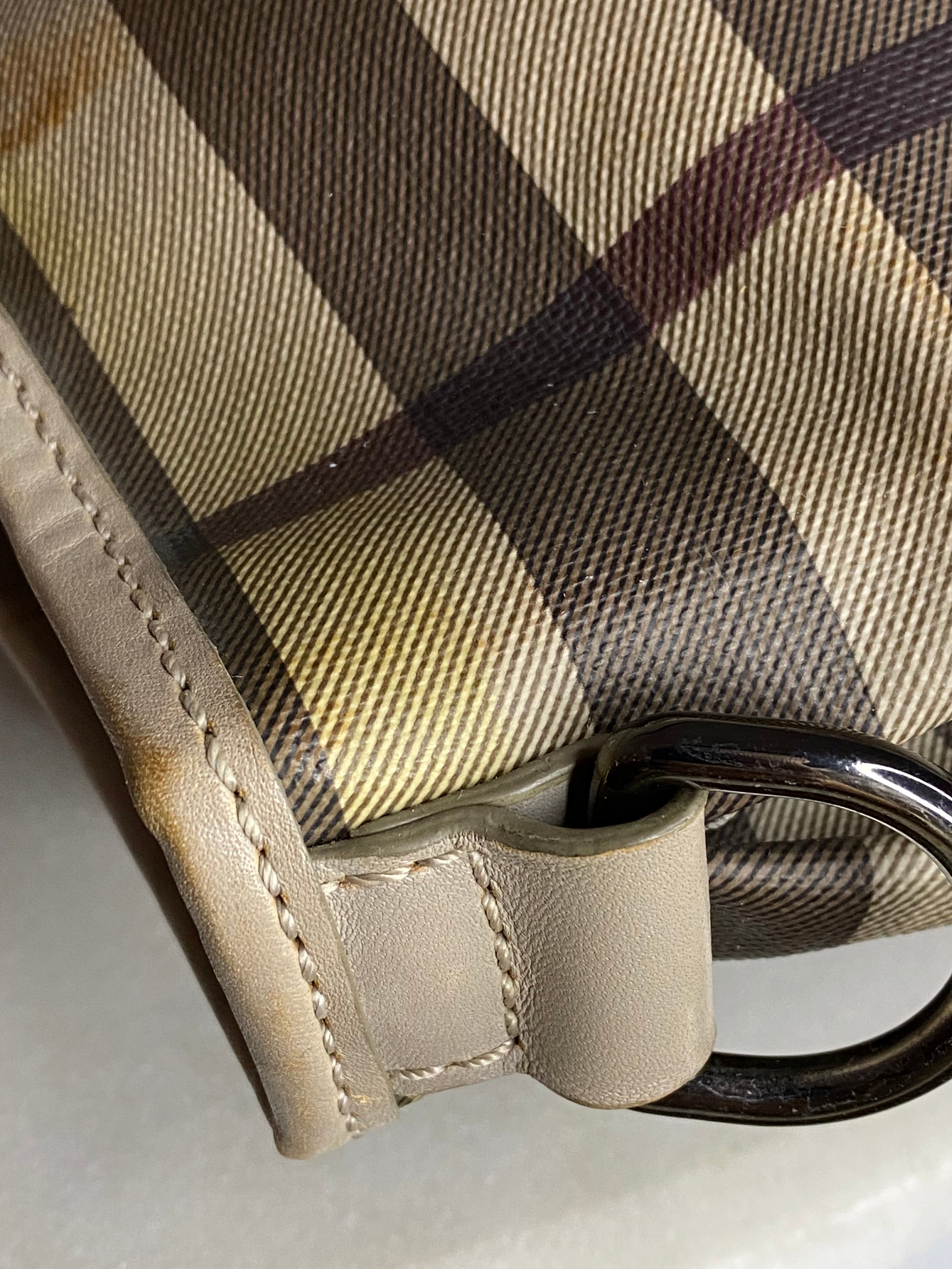 Burberry Smoked Beige Check Shoulder Bag-handbag-Burberry-The Closet Egypt