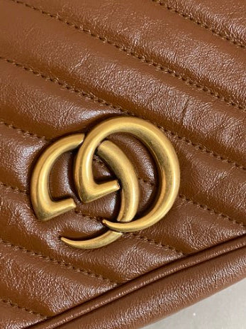 Gucci Camel Camera Marmont Bag-handbag-Gucci-The Closet Egypt