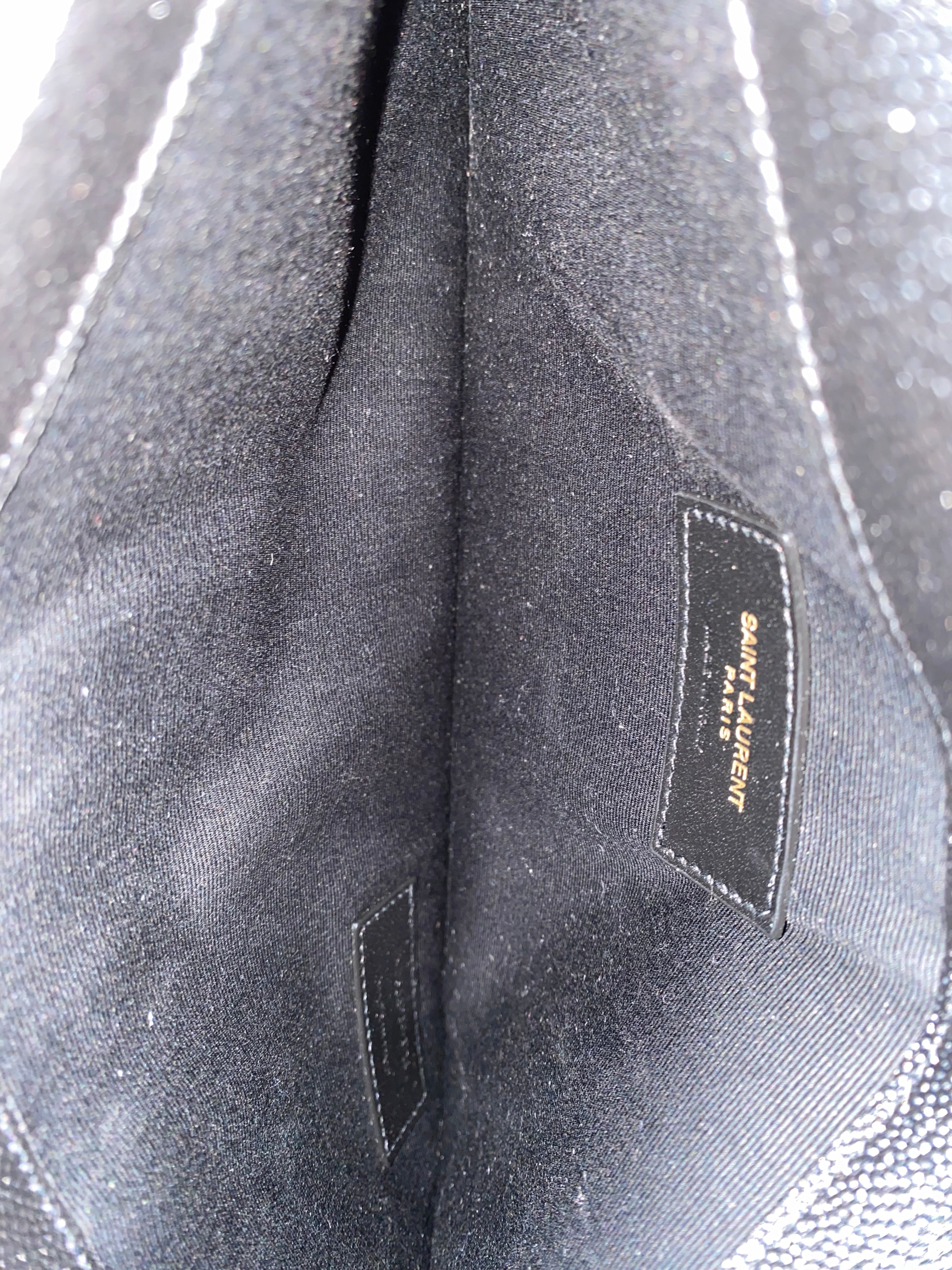 YSL Black Uptown Clutch-Clutch-YSL-The Closet Egypt