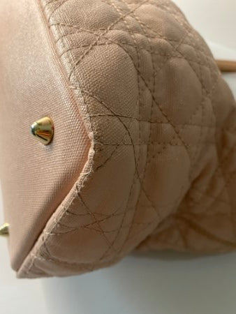Christian Dior Pink Cannage Panarea Tote Bag