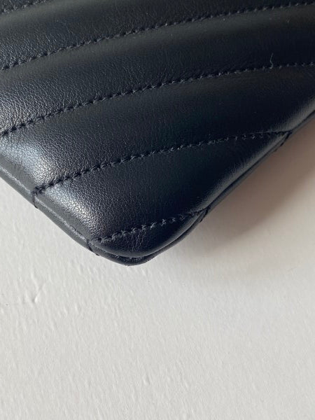 YSL Black Monogram Cassandre Classic Clutch-Clutch-YSL-The Closet Egypt