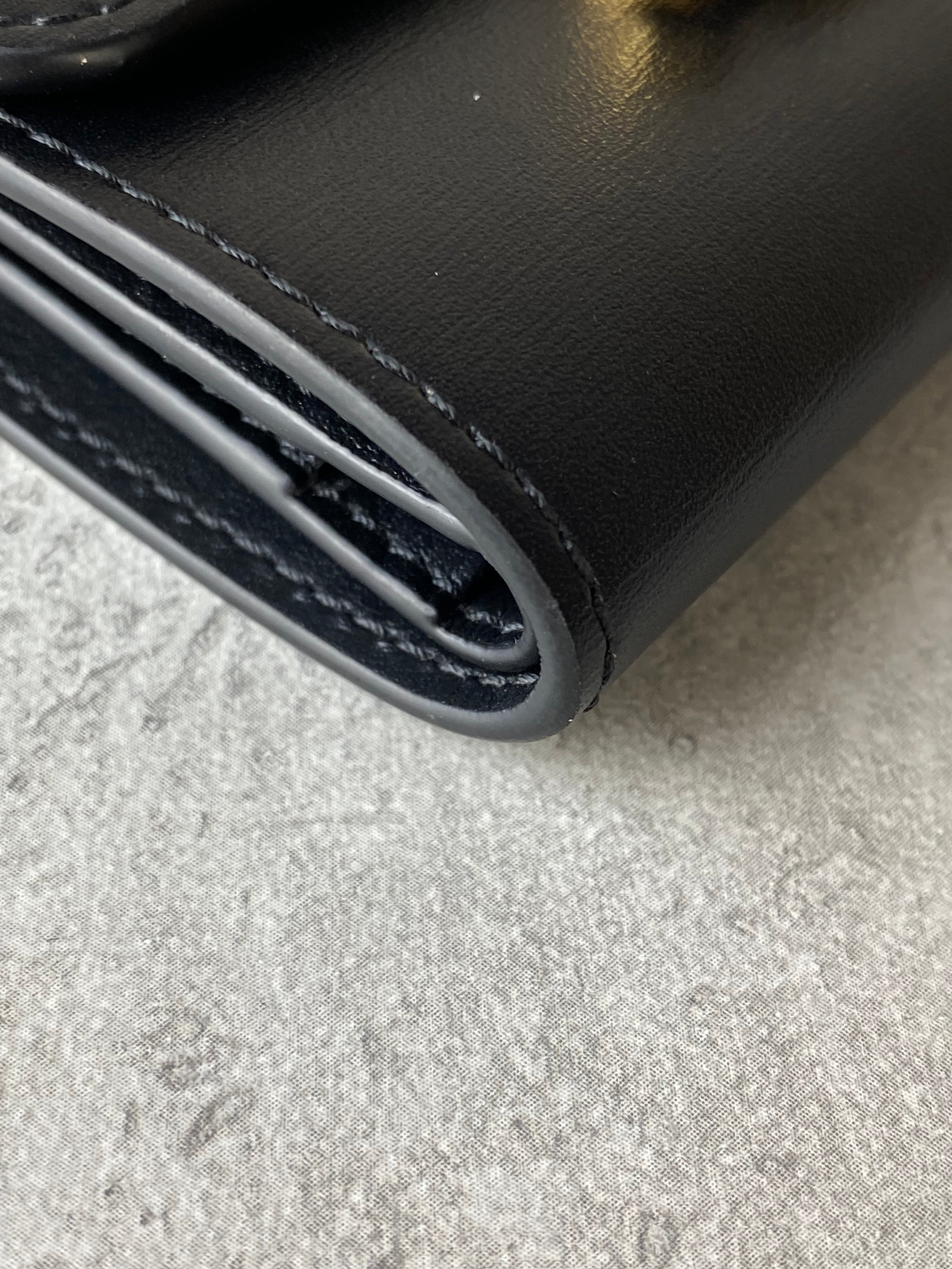 Celine Black Compact Wallet W/ Coin Triomphe-wallet-Celine-The Closet Egypt