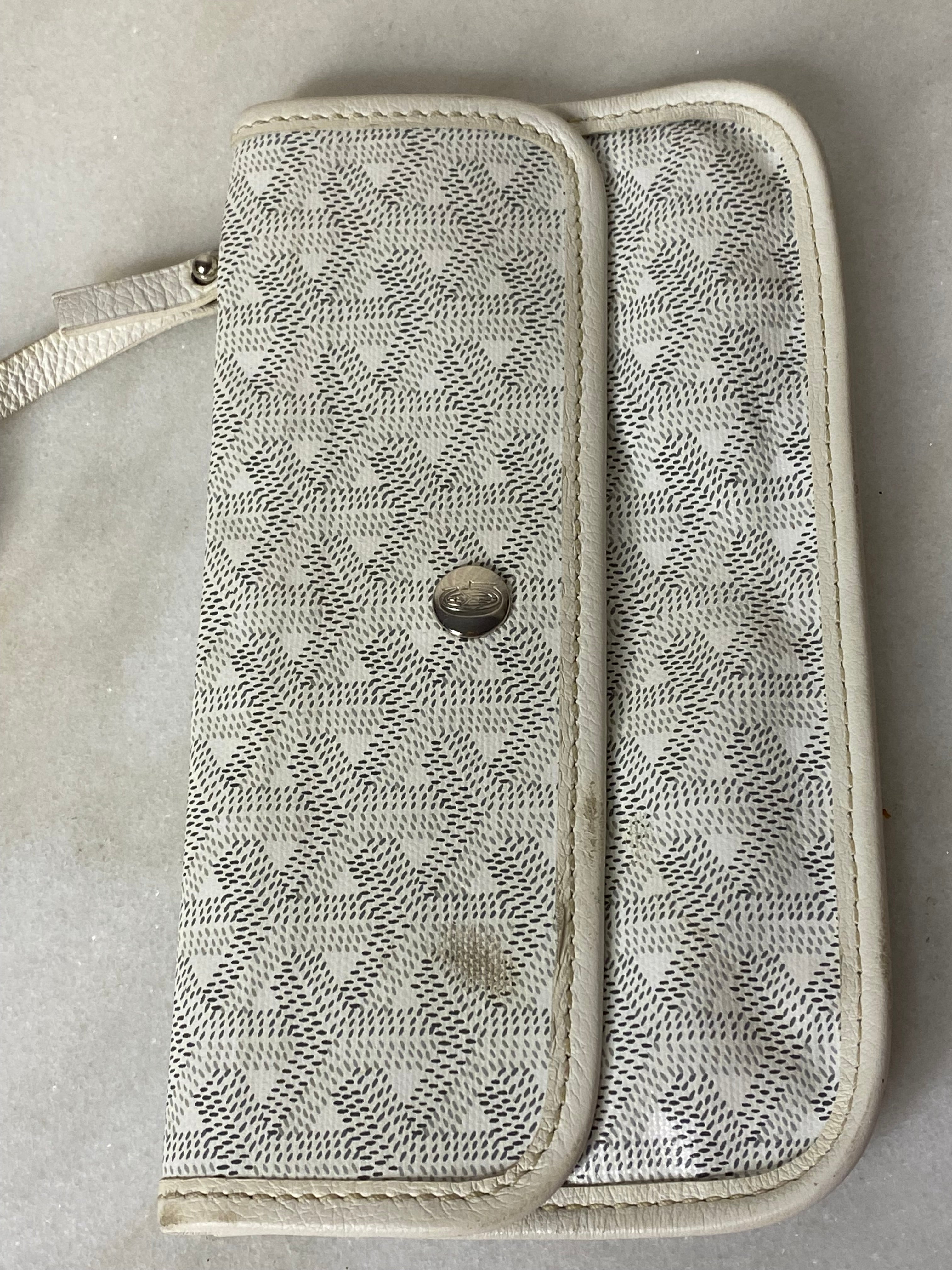 Goyard White Goyardine Saint Louis PM Bag W/ Pouch-handbag-Goyard-The Closet Egypt