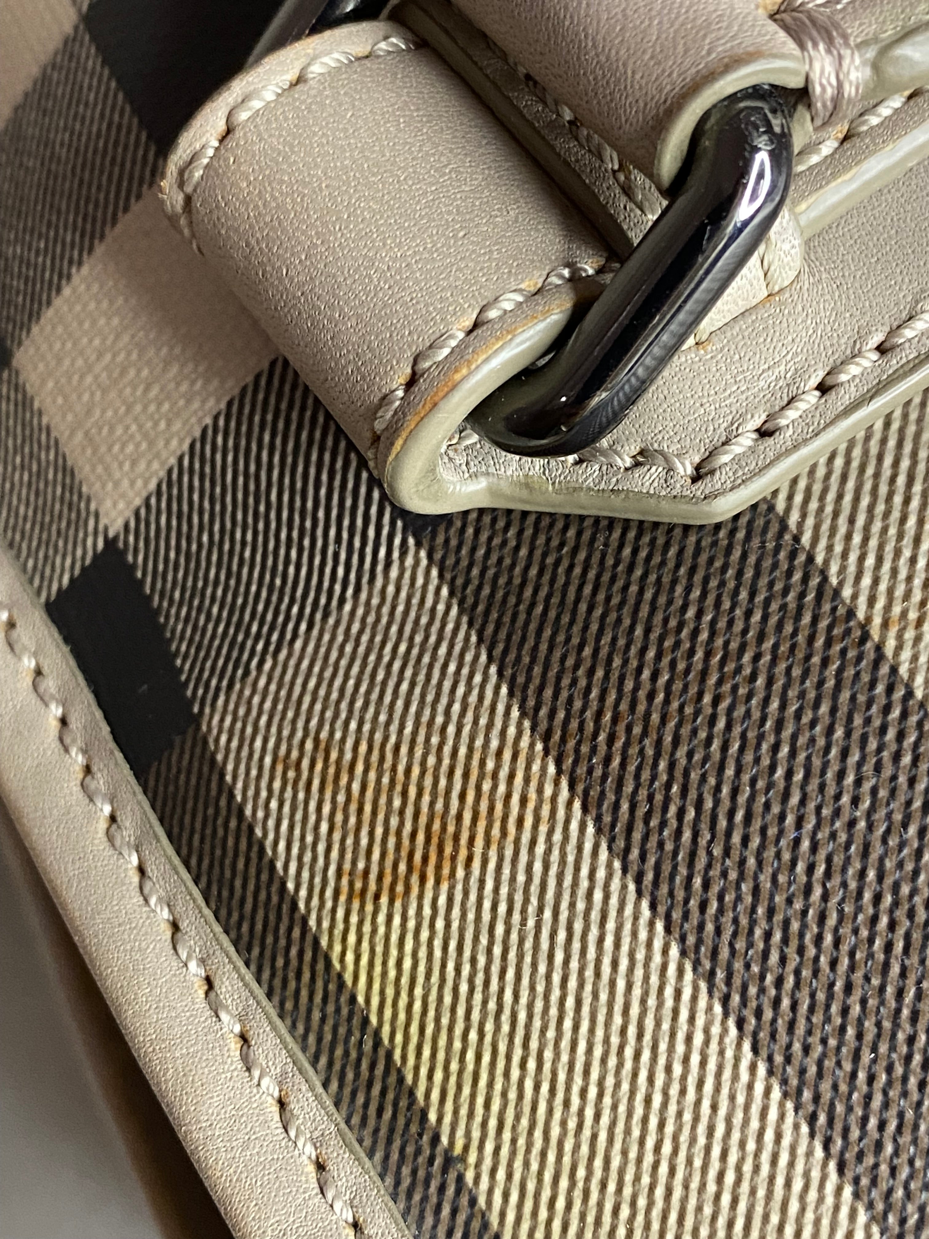 Burberry Smoked Beige Check Shoulder Bag-handbag-Burberry-The Closet Egypt