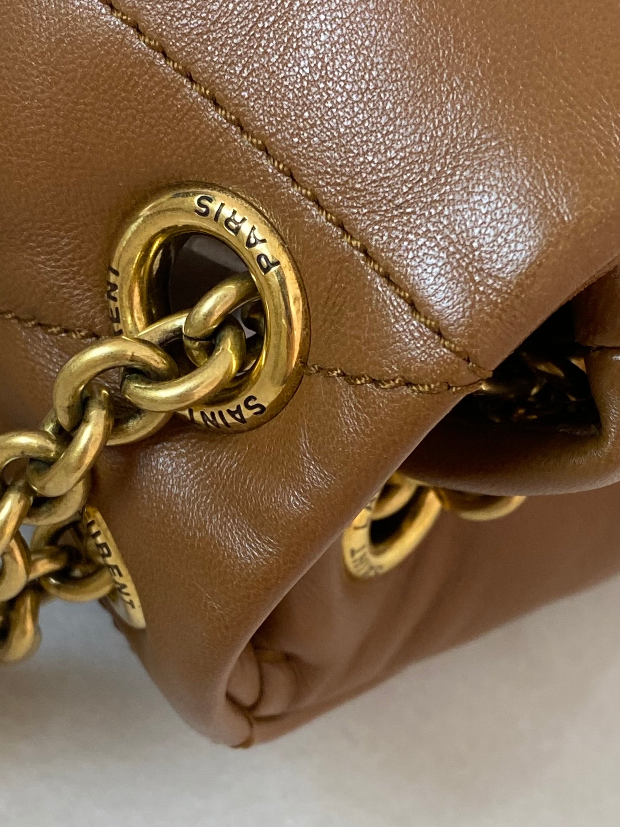YSL Camel Mini Jamie Flap Shoulder Bag-handbag-YSL-The Closet Egypt