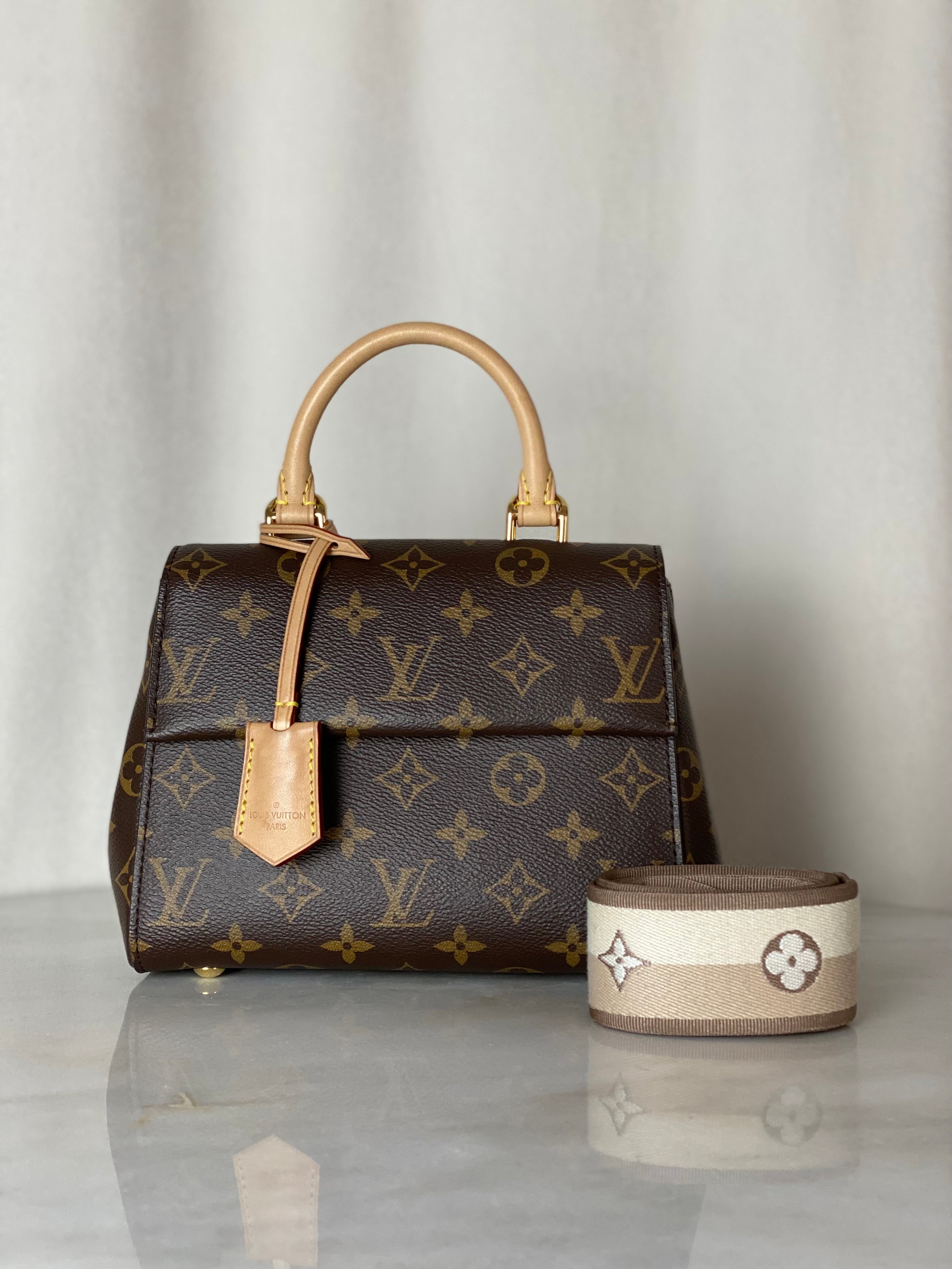 Louis Vuitton Monogram Cluny Mini Tote Bag W/ Strap-handbag-Louis Vuitton-The Closet Egypt