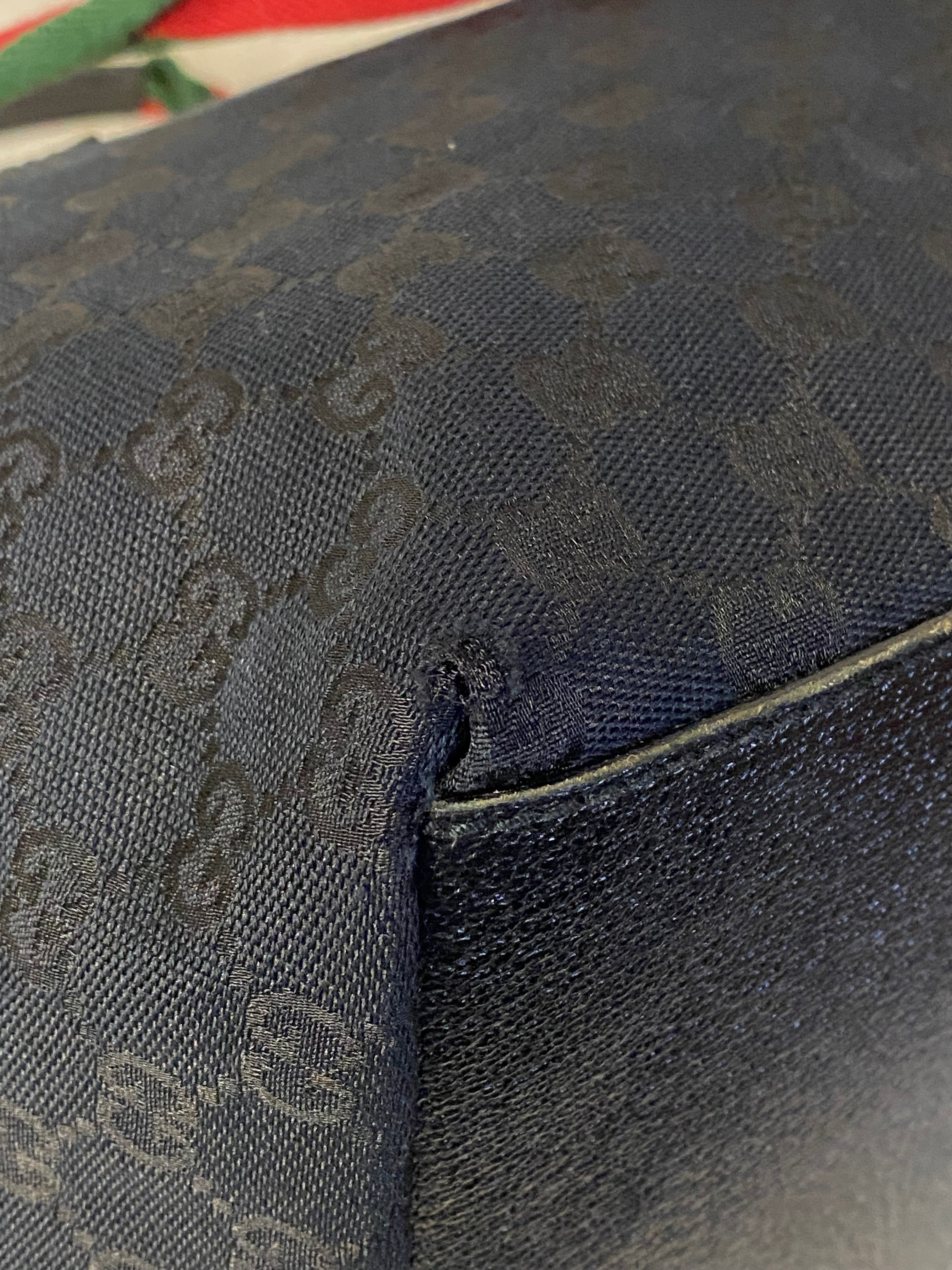 Gucci Black GG Vintage Web Strap Shoulder Bag-handbag-Gucci-The Closet Egypt