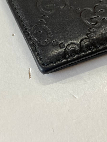 Gucci Black GG Print Passport Cover