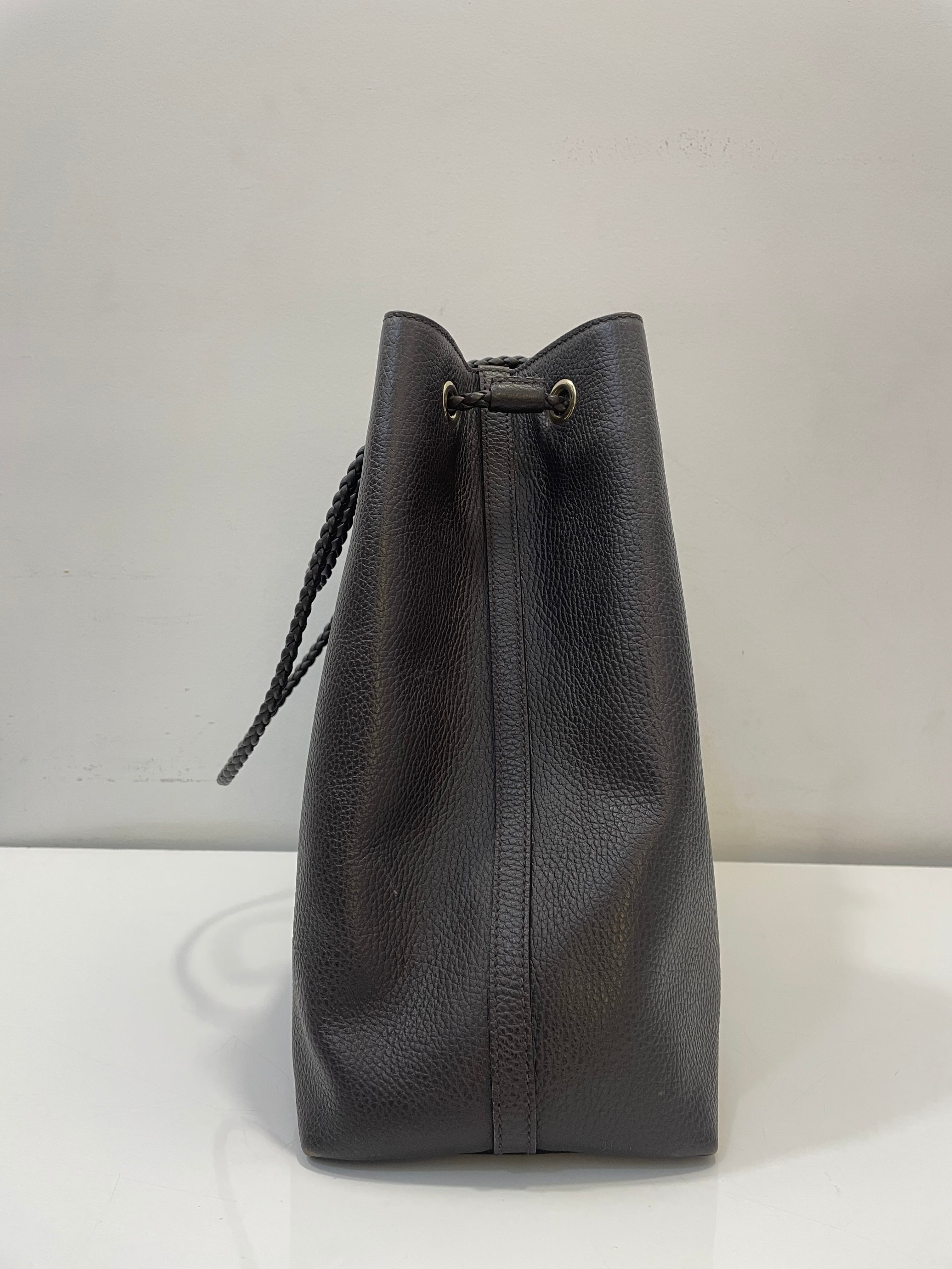 Gucci Brown Braided Handle Gifford Bag-handbag-Gucci-The Closet Egypt