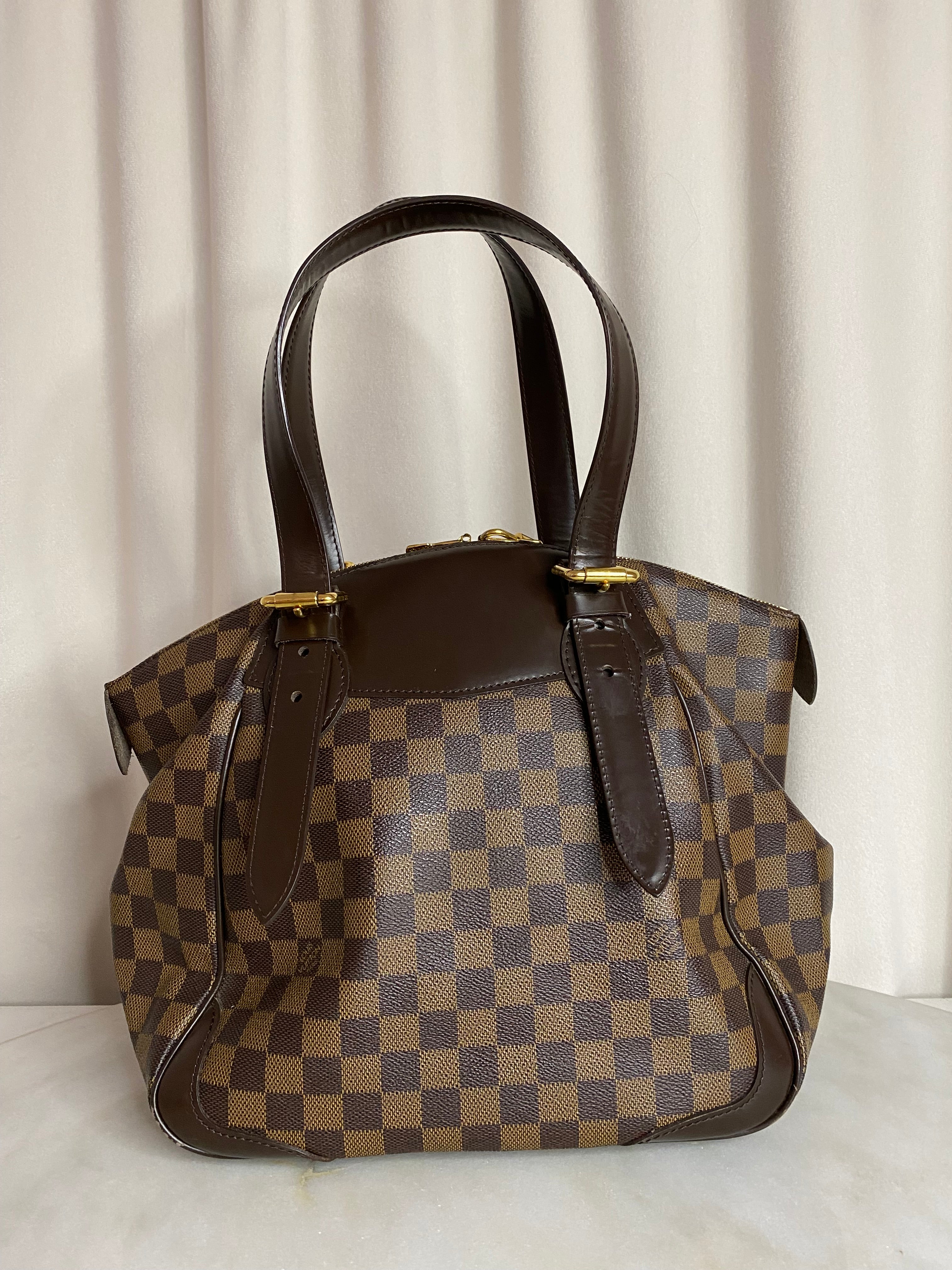Louis Vuitton Damier Ebene Verona Handle Bag-handbag-Louis Vuitton-The Closet Egypt