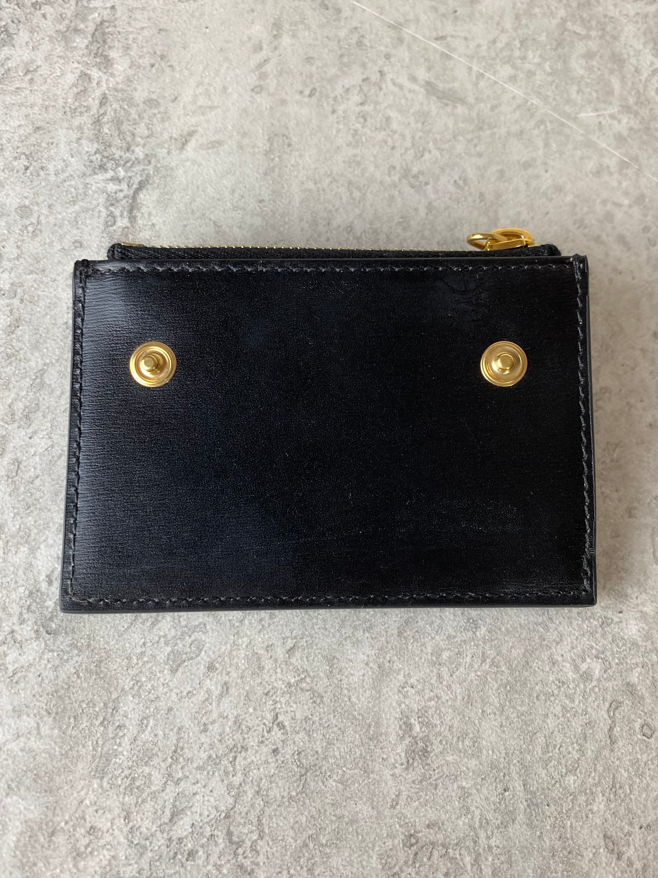 Celine Black Compact Wallet W/ Coin Triomphe-wallet-Celine-The Closet Egypt