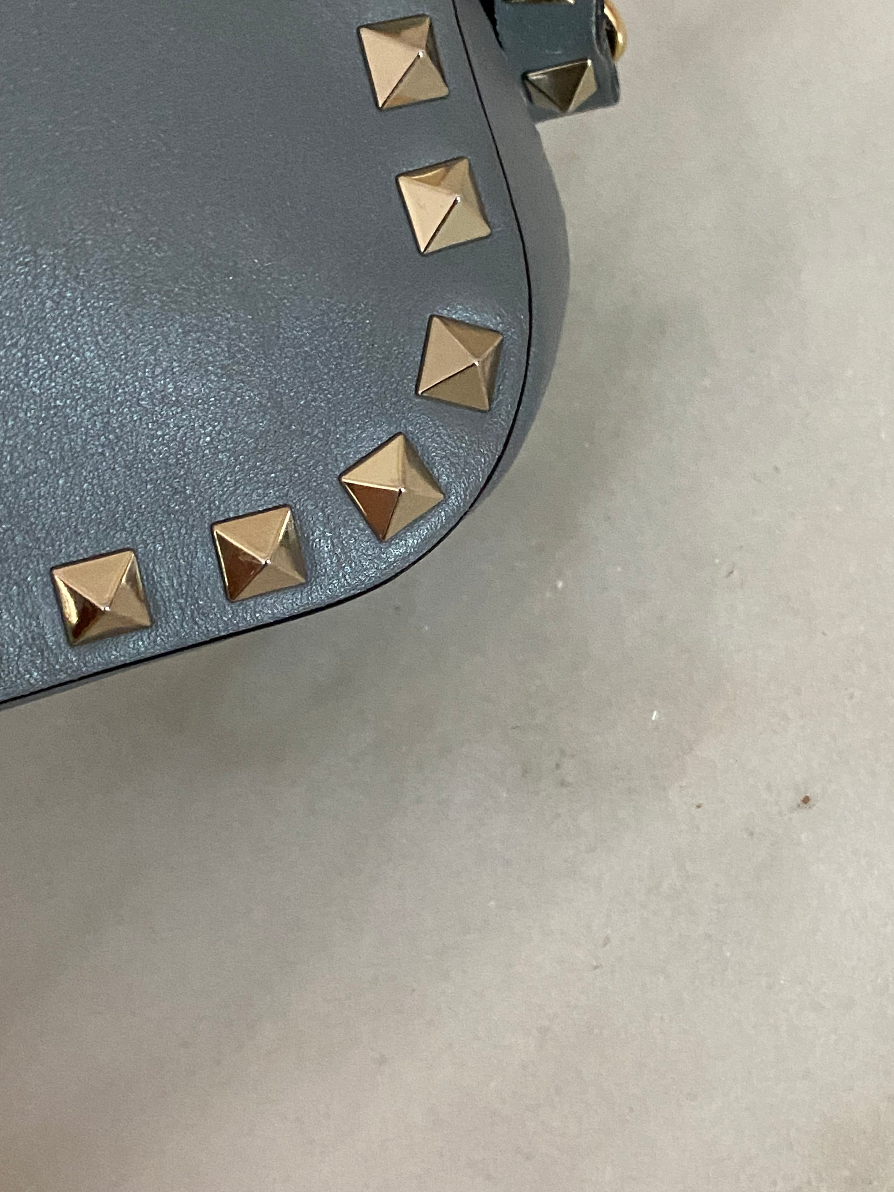 Valentino Gray Rockstud Crossbody Bag-handbag-Valentino-The Closet Egypt