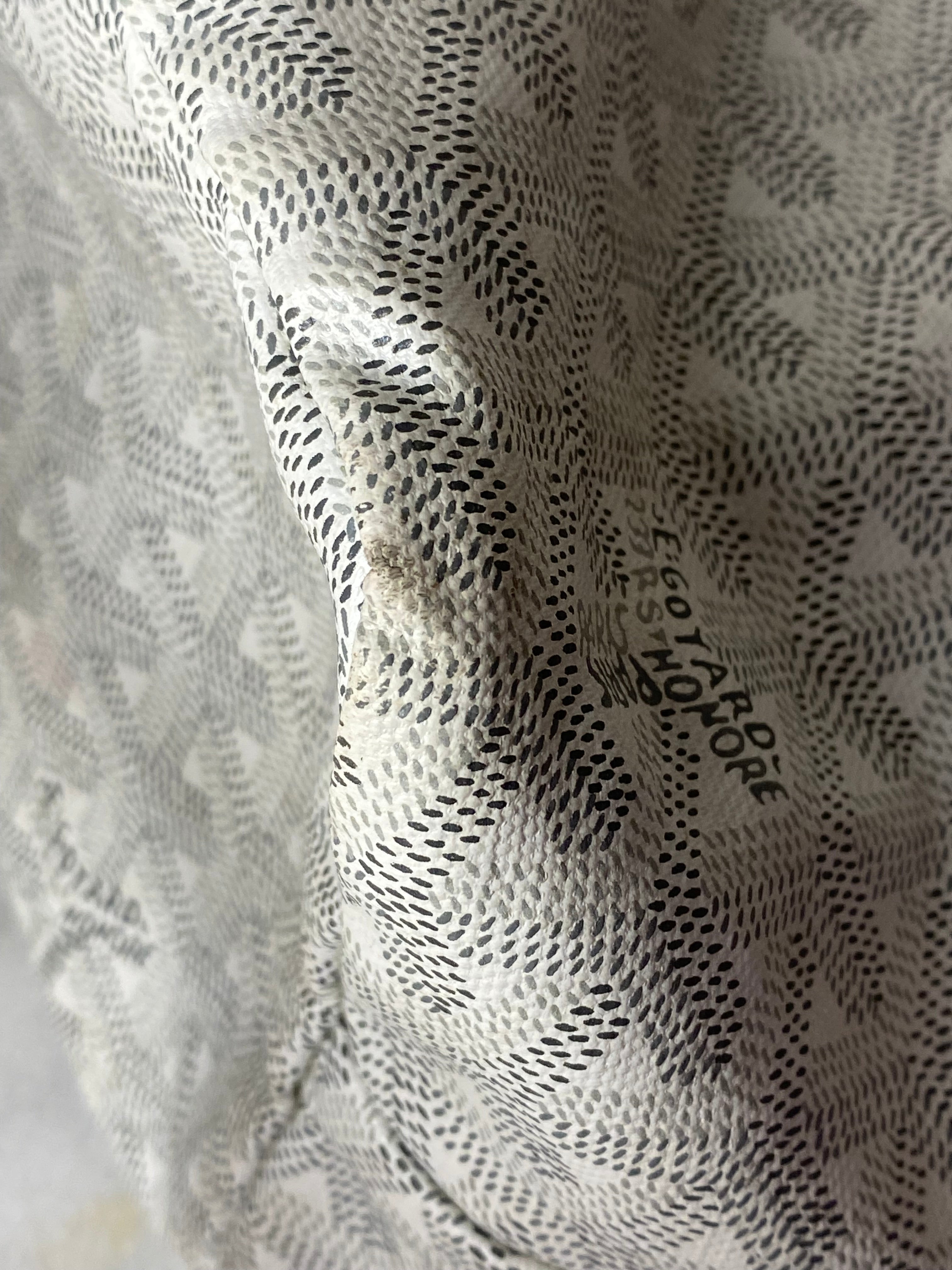 Goyard White Goyardine Saint Louis PM Bag W/ Pouch-handbag-Goyard-The Closet Egypt