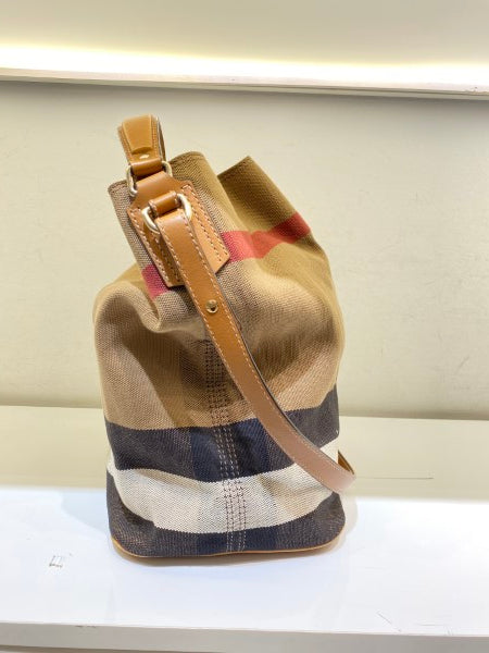 Burberry Camel House Check Bucket Bag-handbag-Burberry-The Closet Egypt