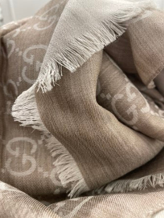 Gucci Beige GG Scarf-Scarf-Gucci-The Closet Egypt