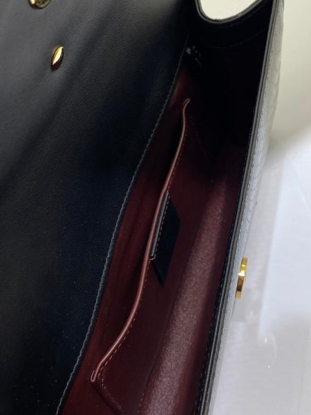 Gucci Black Snakeskin GG Broadway Clutch-Clutch-Gucci-The Closet Egypt