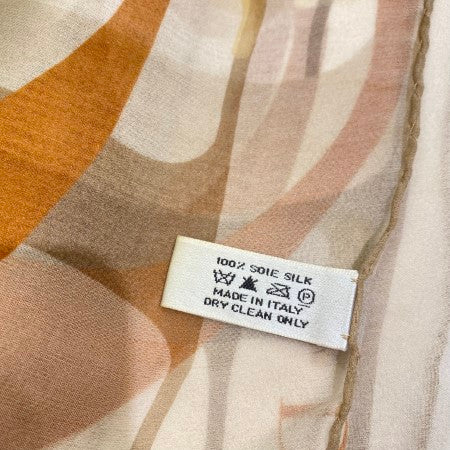 Christian Dior Orange Soie Silk Rectangular Scarf-Scarf-Christian Dior-The Closet Egypt