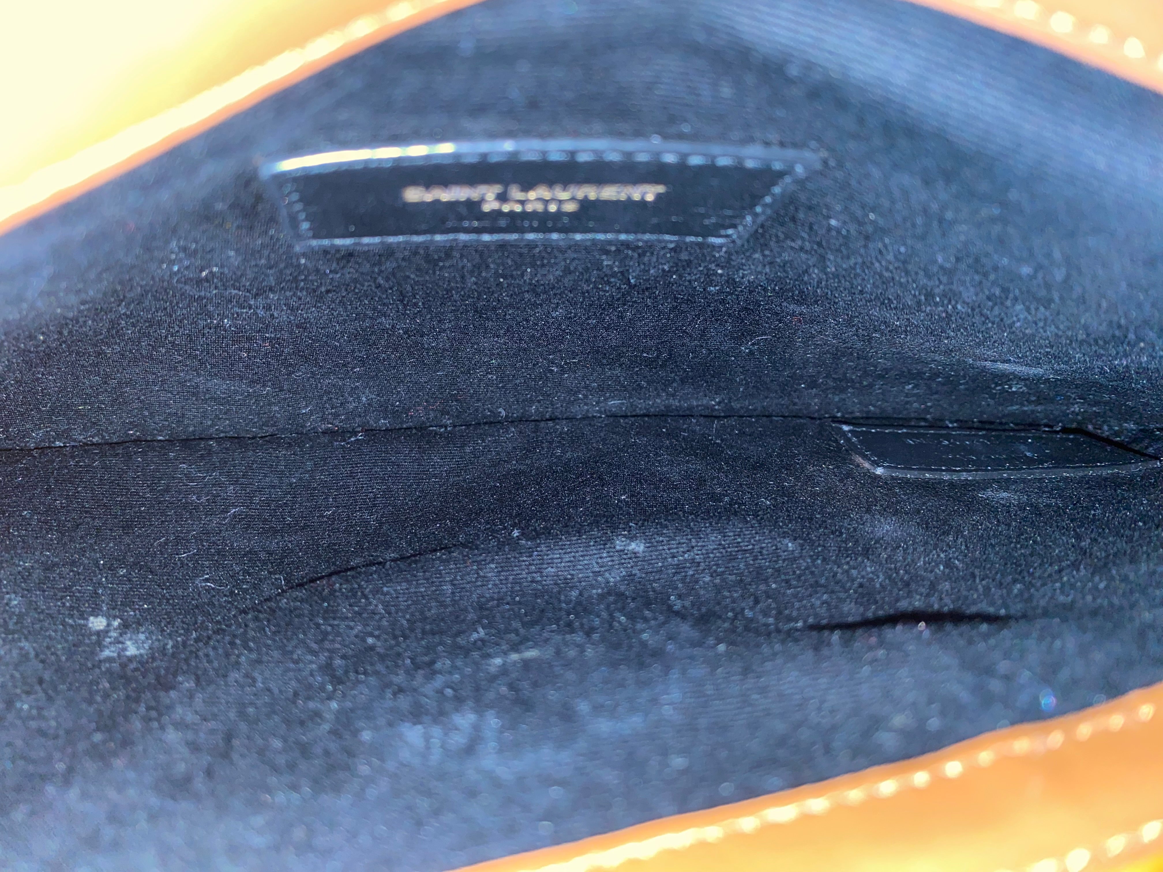 YSL Bicolor Uptown Flap Pouch-Pouch-YSL-The Closet Egypt