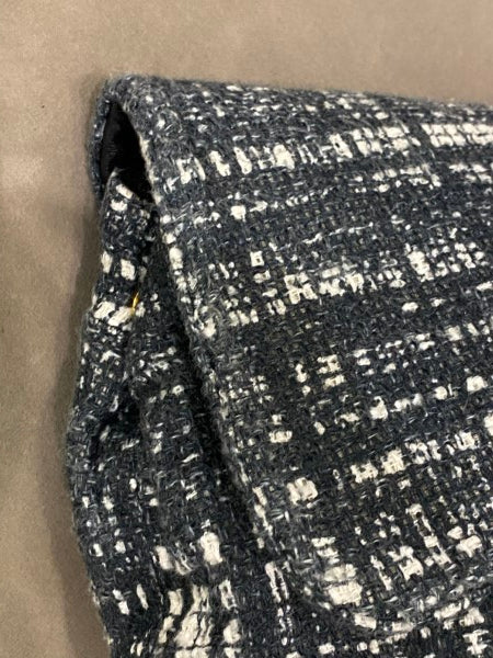 Prada Bicolor Tweed Turnlock Flap Clutch-Clutch-Prada-The Closet Egypt