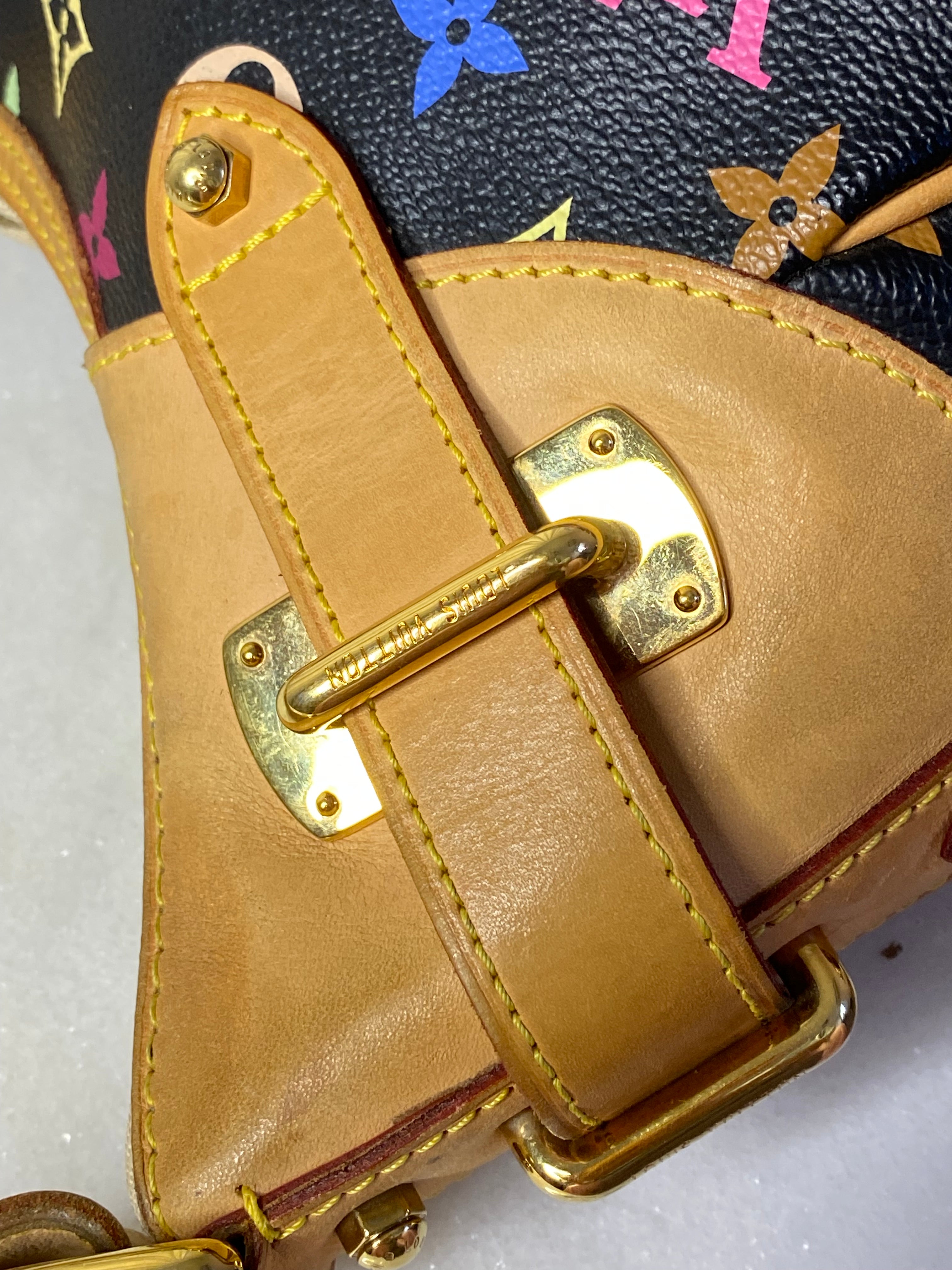 Louis Vuitton Black Multicolor Monogram Claudia Shoulder Bag