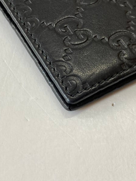 Gucci Black GG Print Passport Cover