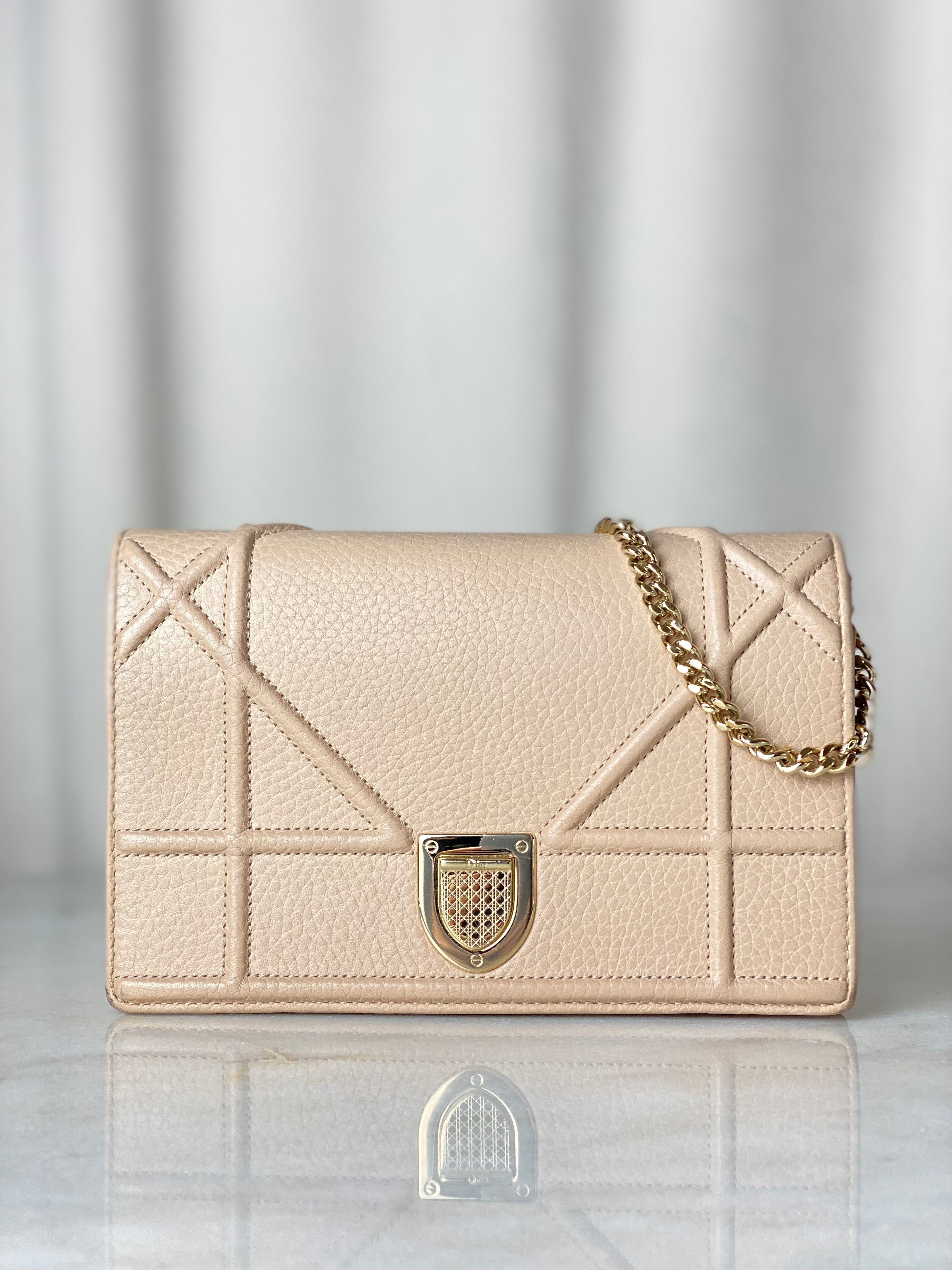 Christian Dior Beige Diorama WOC-Wallet Chain-Christian Dior-The Closet Egypt