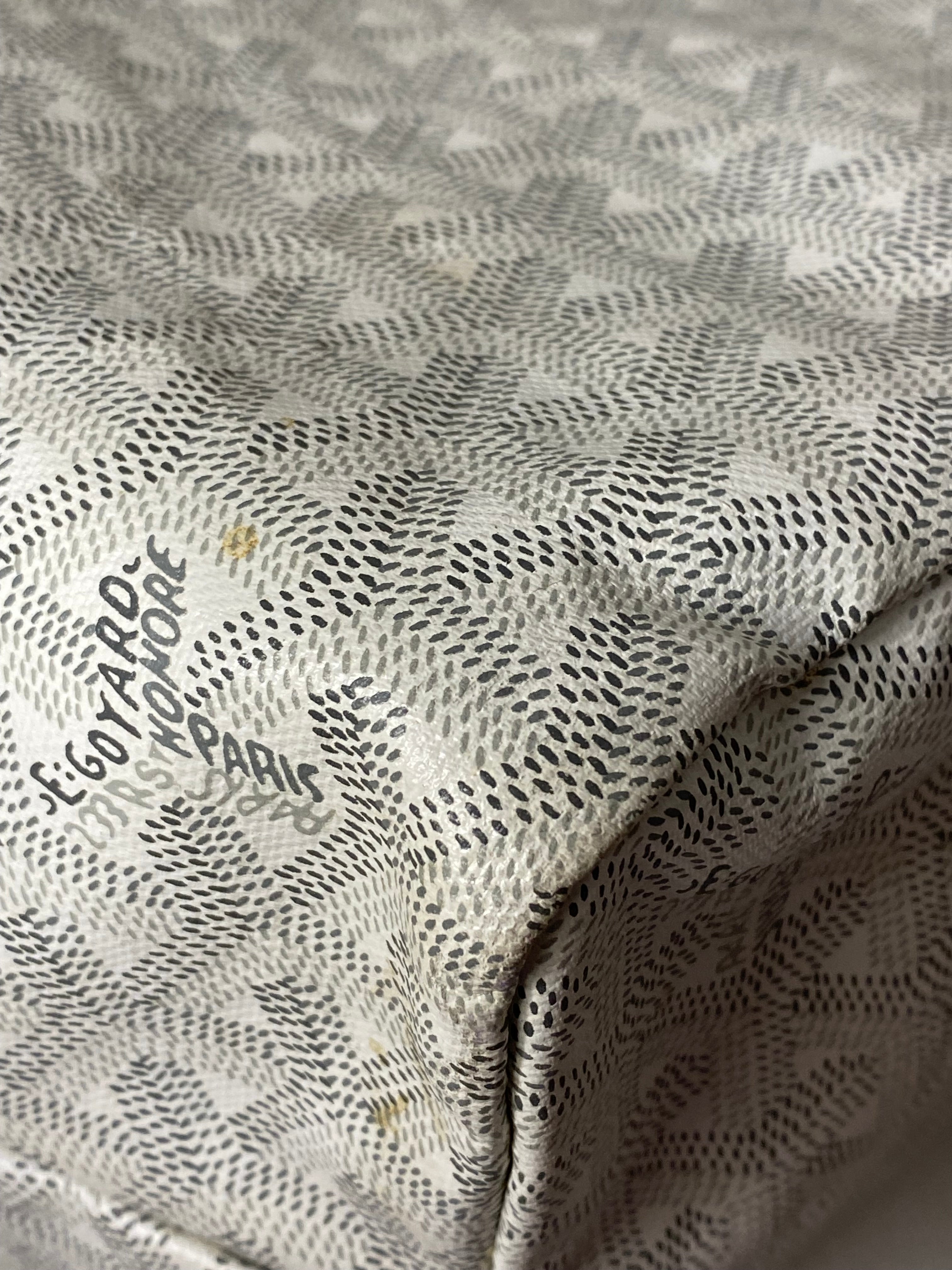 Goyard White Goyardine Saint Louis PM Bag W/ Pouch-handbag-Goyard-The Closet Egypt