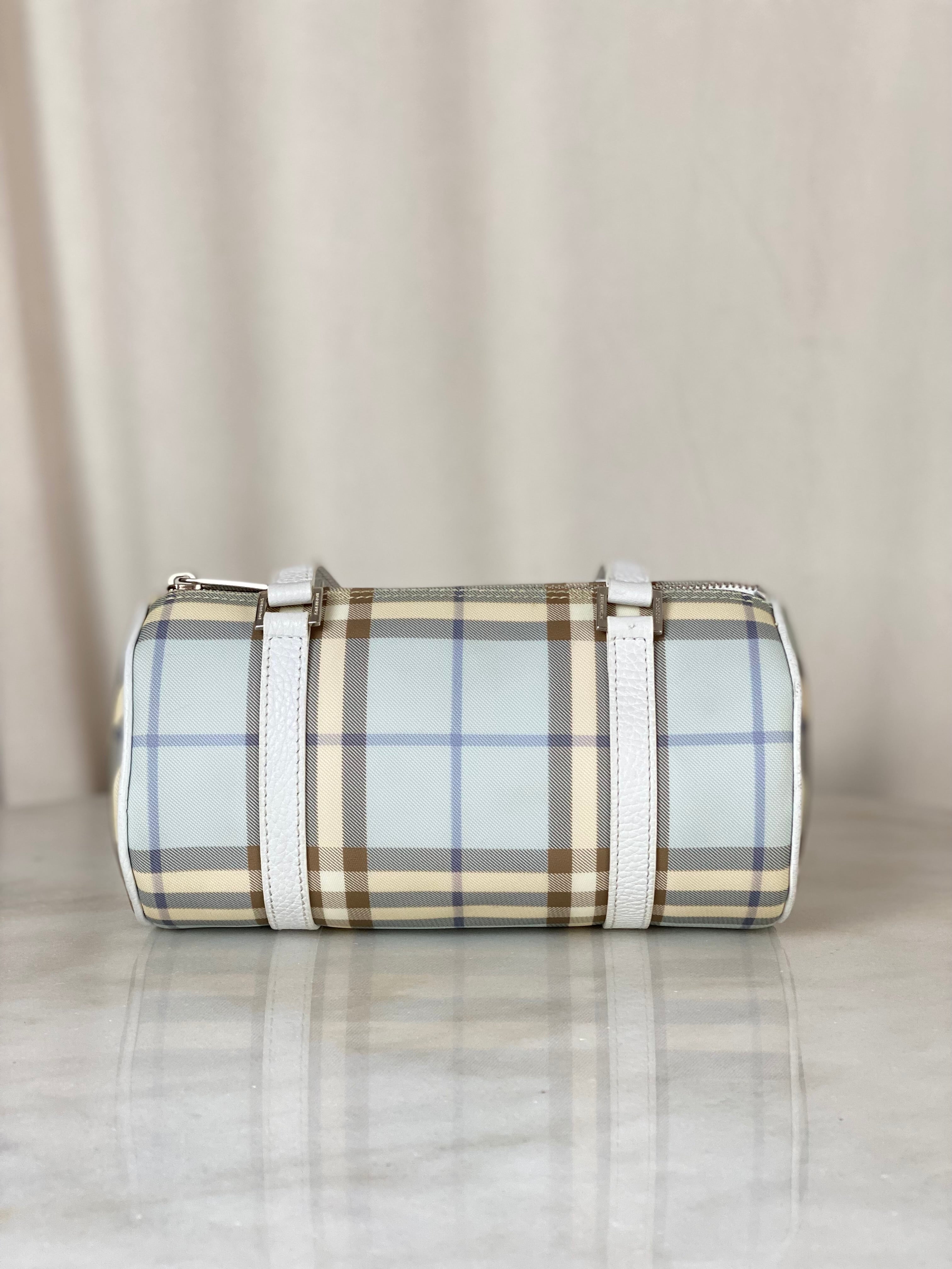 Burberry Bicolor Nova Check Papillon Lola Barrel Bag-handbag-Burberry-The Closet Egypt