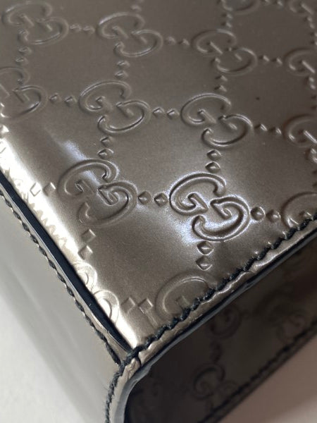 Gucci Silver GG Emily Vernise Large Bag-handbag-Gucci-The Closet Egypt