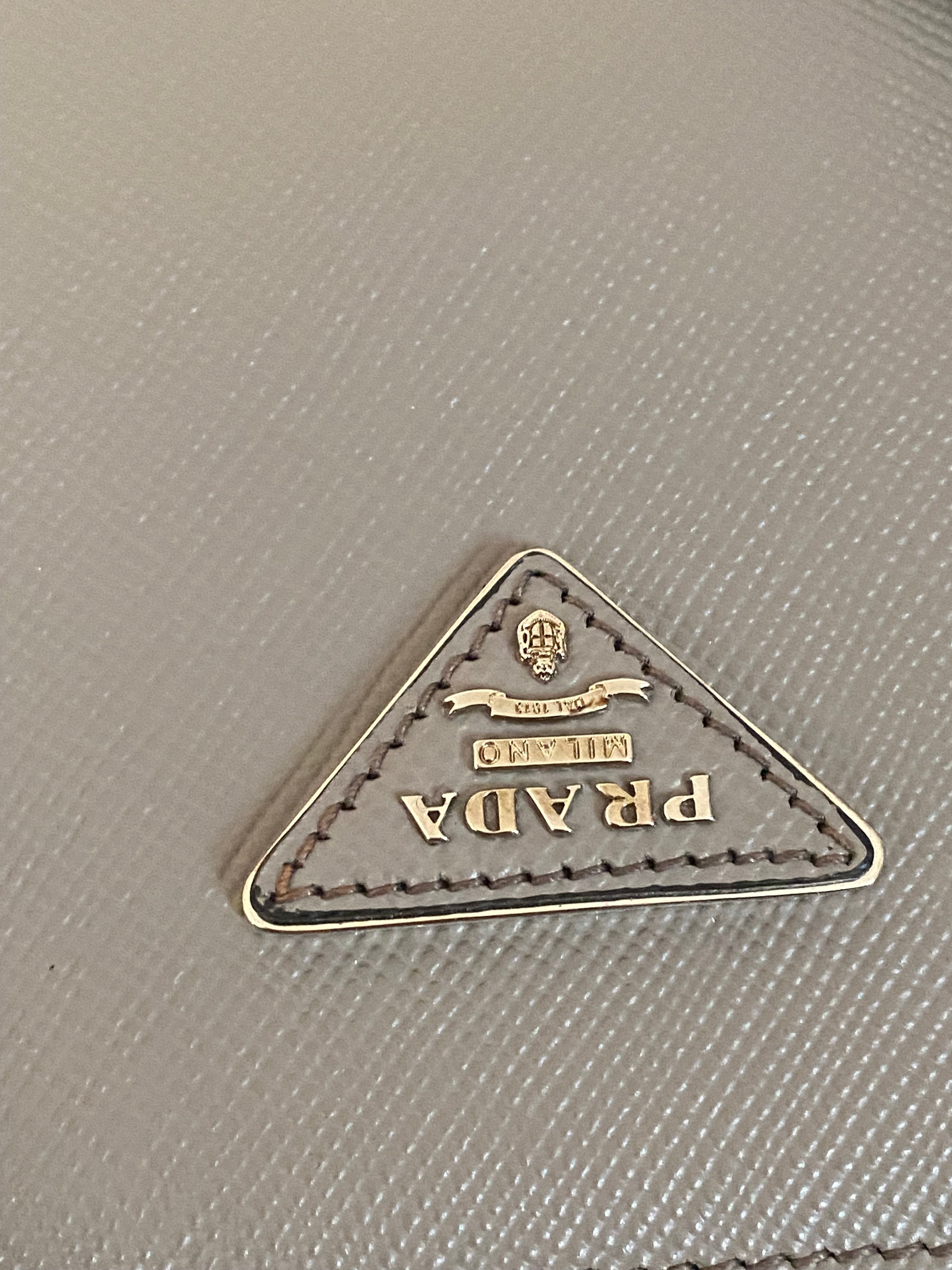 Prada Grey Twin Tote Bag-handbag-Prada-The Closet Egypt