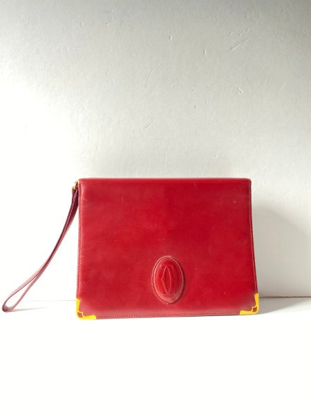Cartier Dark Red Clutch-Clutch-Cartier-The Closet Egypt