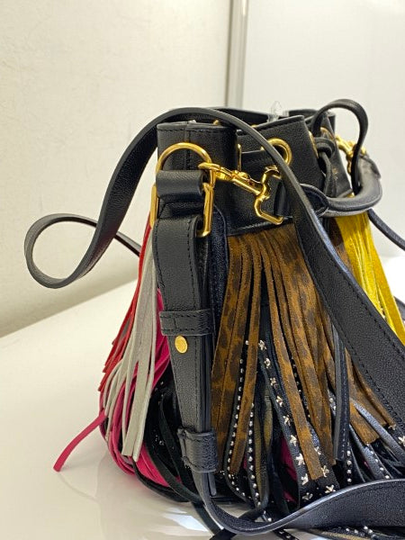 YSL Black Multicolor Emmanuelle Bucket Bag-handbag-YSL-The Closet Egypt