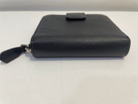 Prada Black Compact Wallet-wallet-Prada-The Closet Egypt