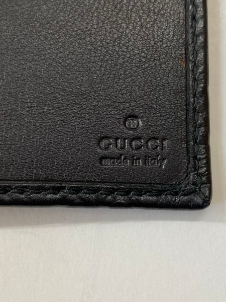 Gucci Black GG Print Passport Cover