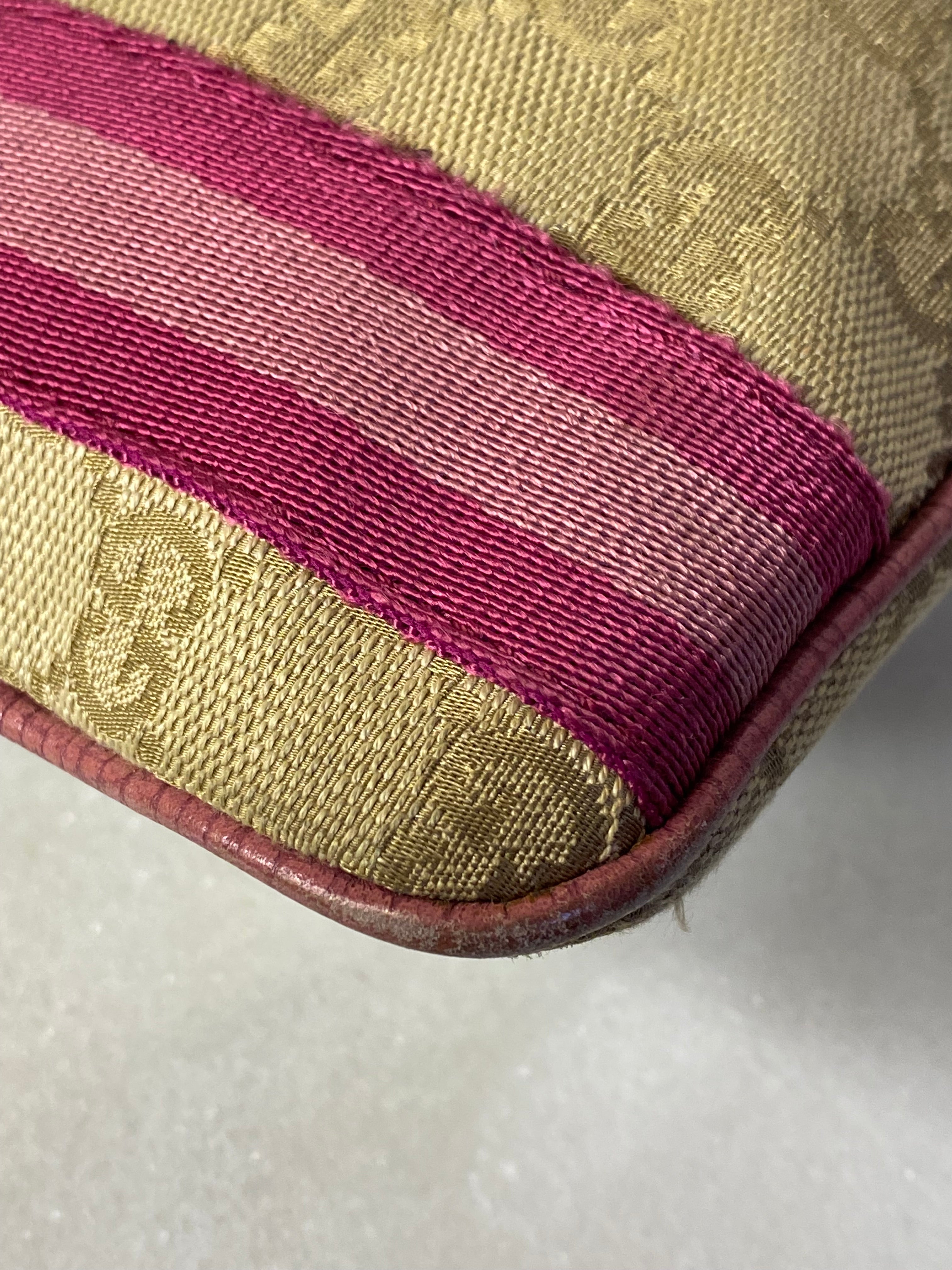 Gucci Bicolor GG Crossbody Bag W/ Bag Charm-handbag-Gucci-The Closet Egypt