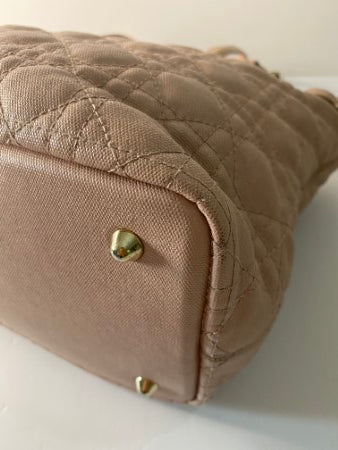 Christian Dior Pink Cannage Panarea Tote Bag