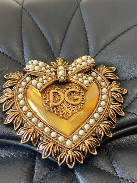 Dolce & Gabbana Black Devotion Shoulder Bag-handbag-Dolce & Gabbana-The Closet Egypt