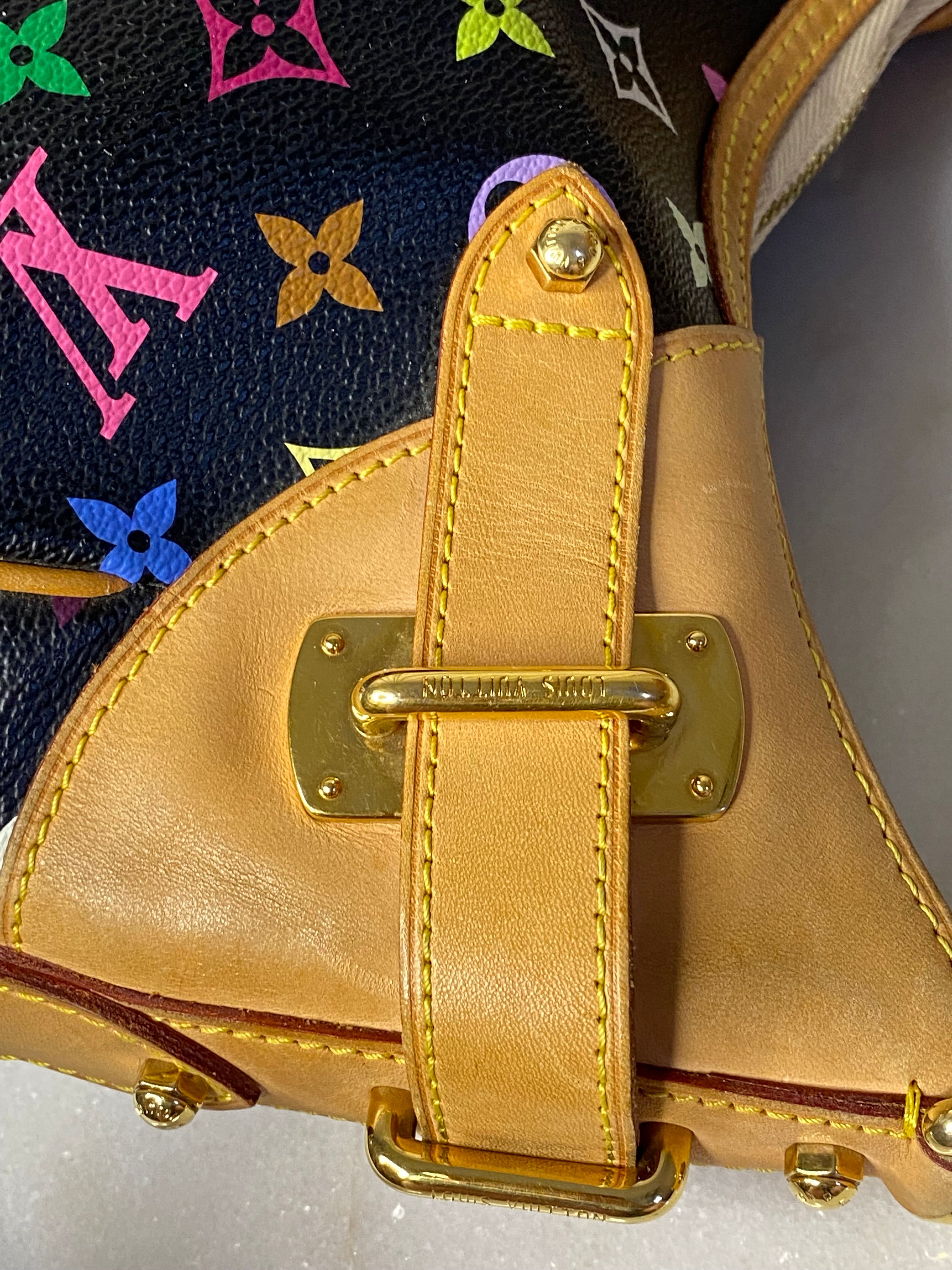 Louis Vuitton Black Multicolor Monogram Claudia Shoulder Bag