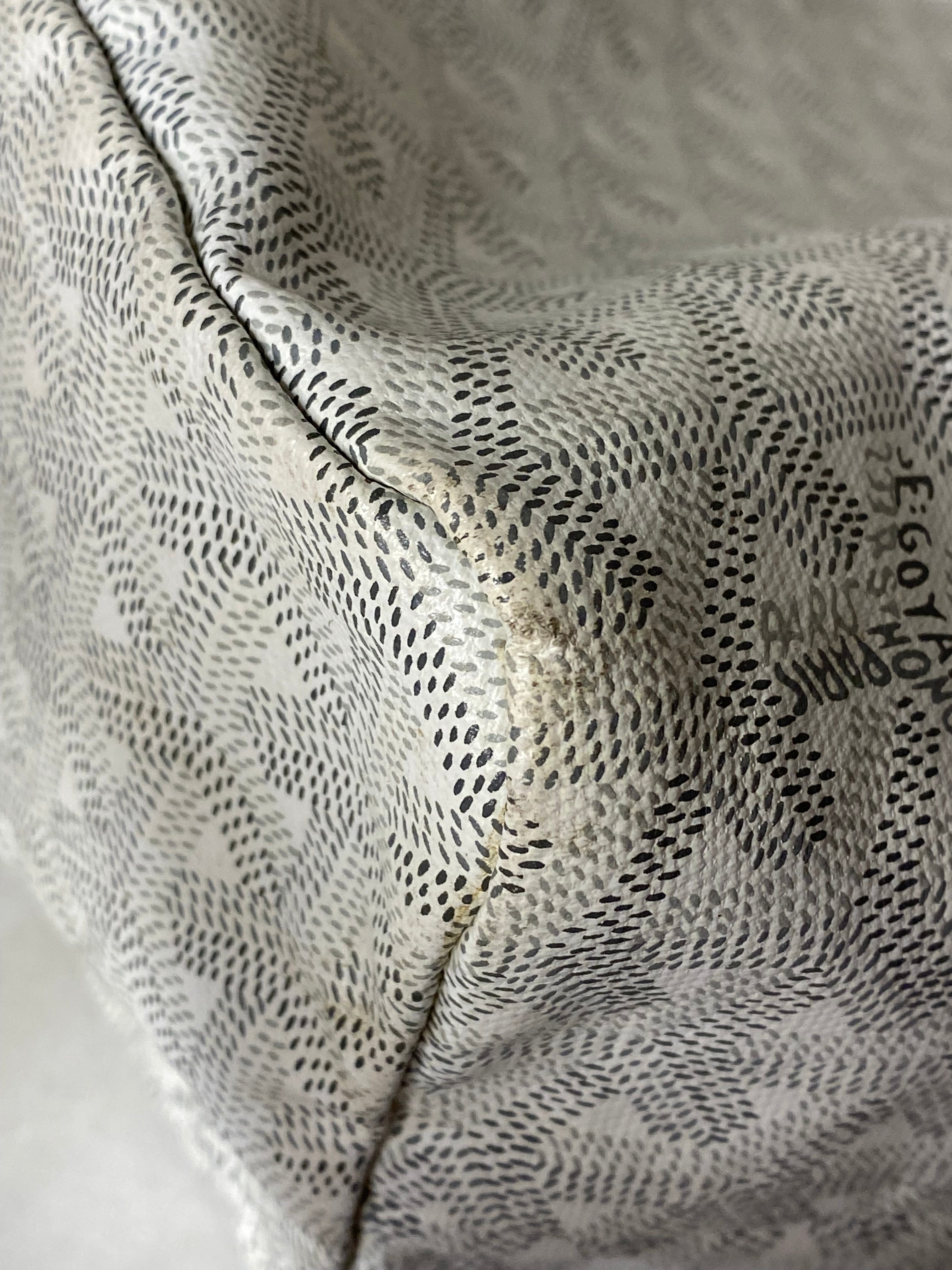 Goyard White Goyardine Saint Louis PM Bag W/ Pouch-handbag-Goyard-The Closet Egypt