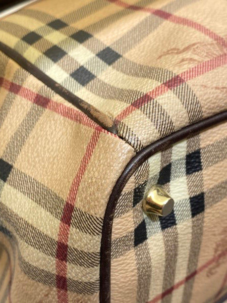 Burberry Brown Haymarket Shoulder Bag-handbag-Burberry-The Closet Egypt