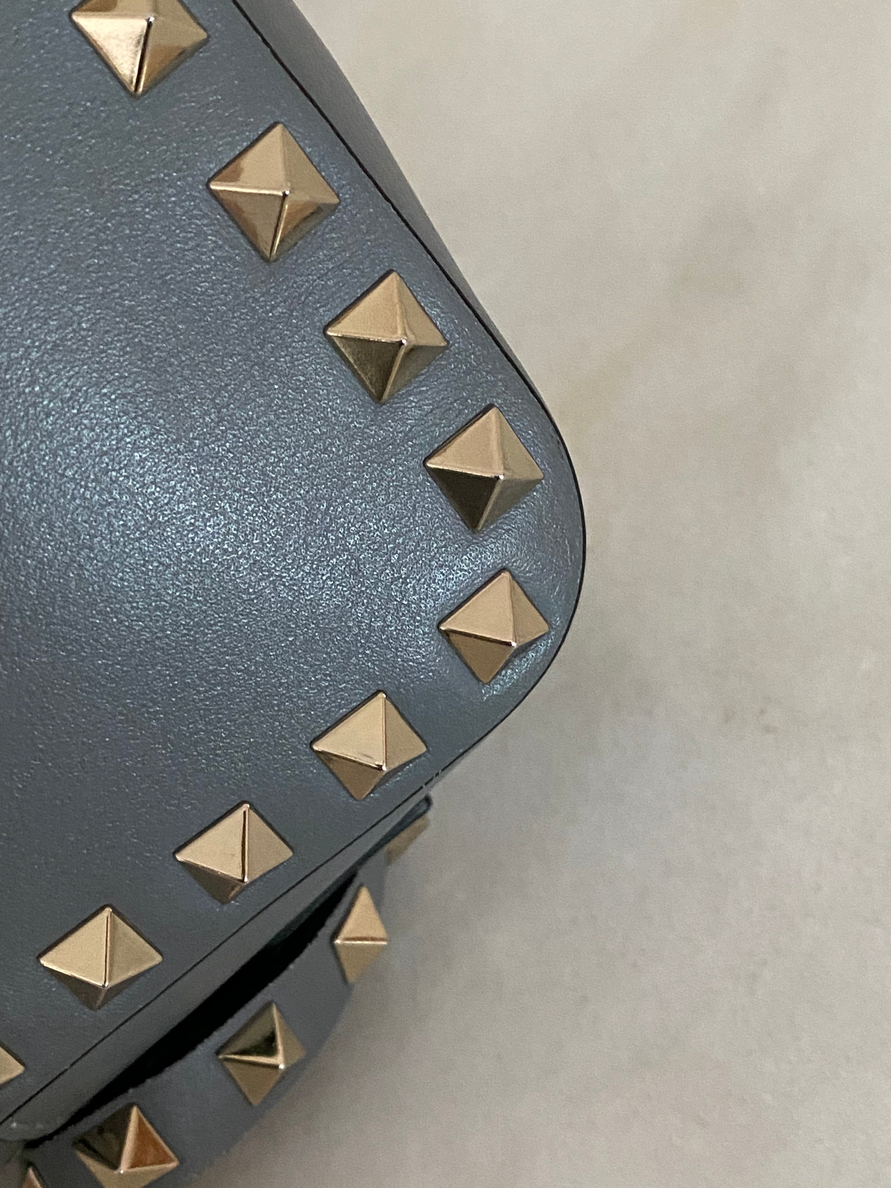 Valentino Gray Rockstud Crossbody Bag-handbag-Valentino-The Closet Egypt